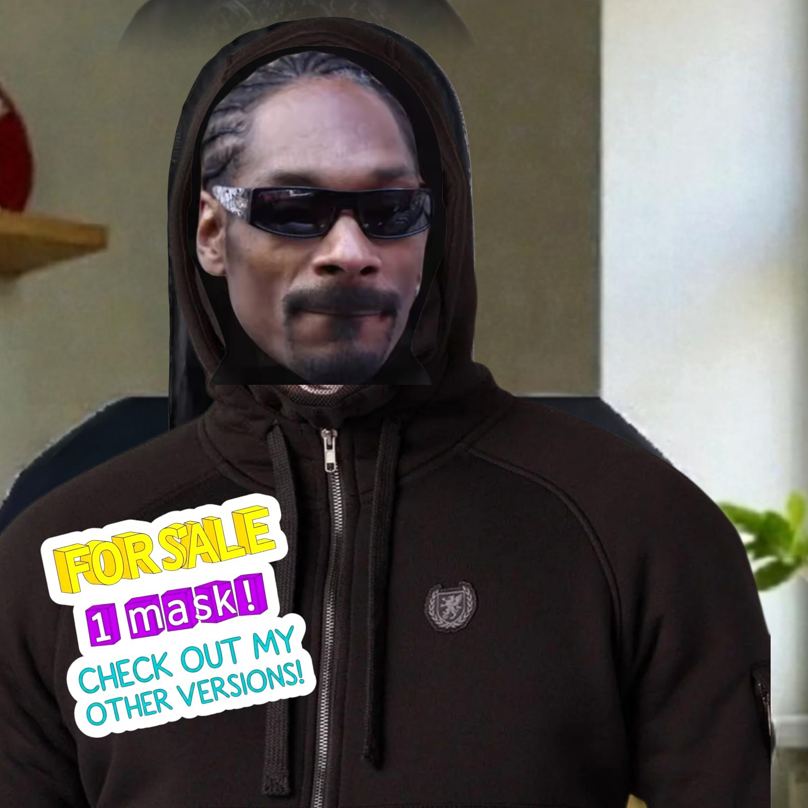 New Snoop Dog Doggy Dogg costume Mesh Seethru Mask Full Cosplay Record Cd Face New Snoop Dog Doggy Dogg costume Mesh Seethru Mask Full Cosplay Record Cd Face