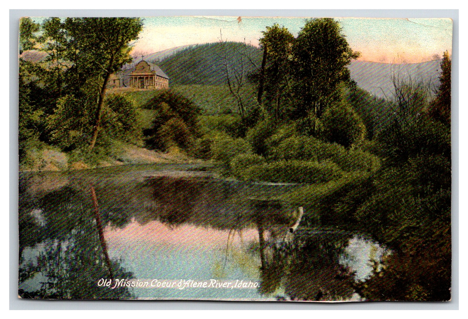 Old Mission Coeur D\'Alene River Idaho ~ Pond on dirt road
