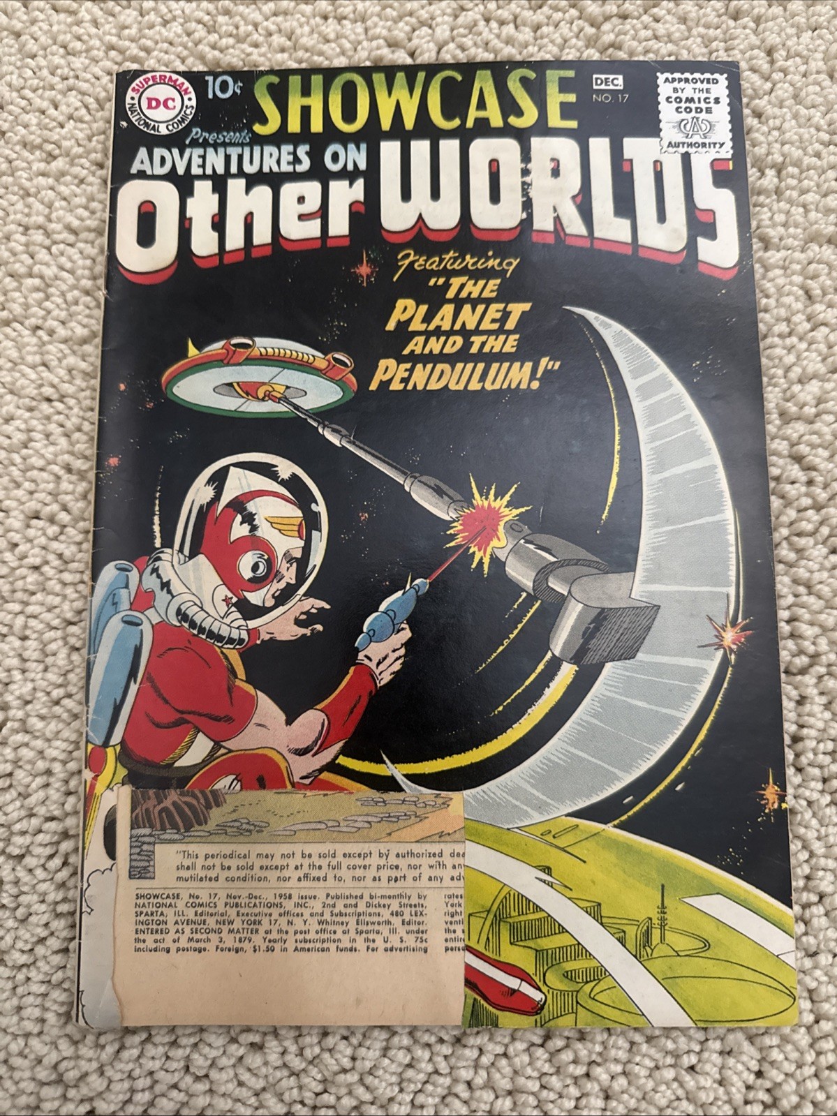 DC Showcase Adventures On Other Worlds #17 1st Key appearance of Adam Strange