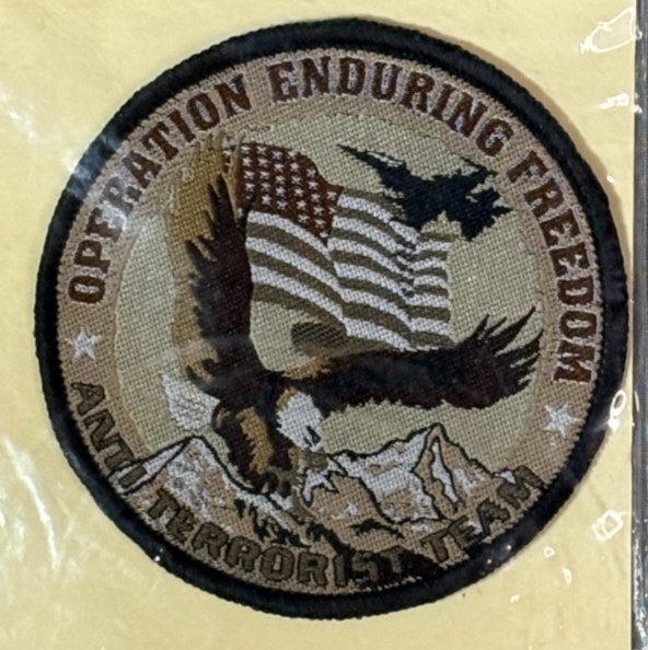 Operation Enduring Freedom Patch Anti Terrorism Team Eagle USA Patch