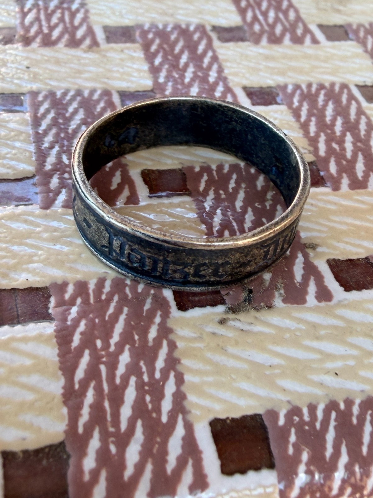 World War II. German silver ring.Wehrmacht. WW2