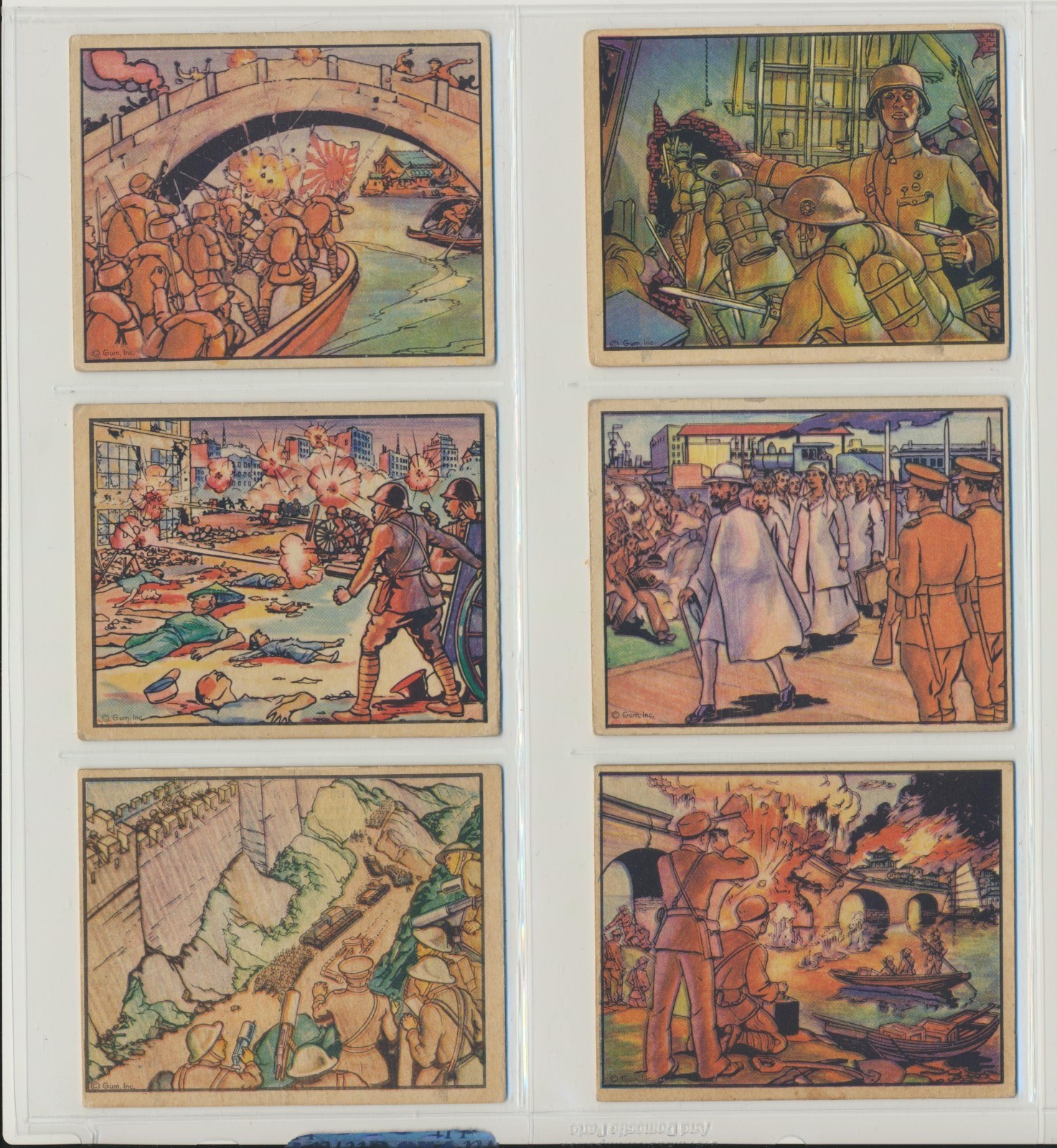 Lot of 12 different 1938 Gum Inc. Horrors of War cards Lot of 12 different 1938 Gum Inc. Horrors of War cards