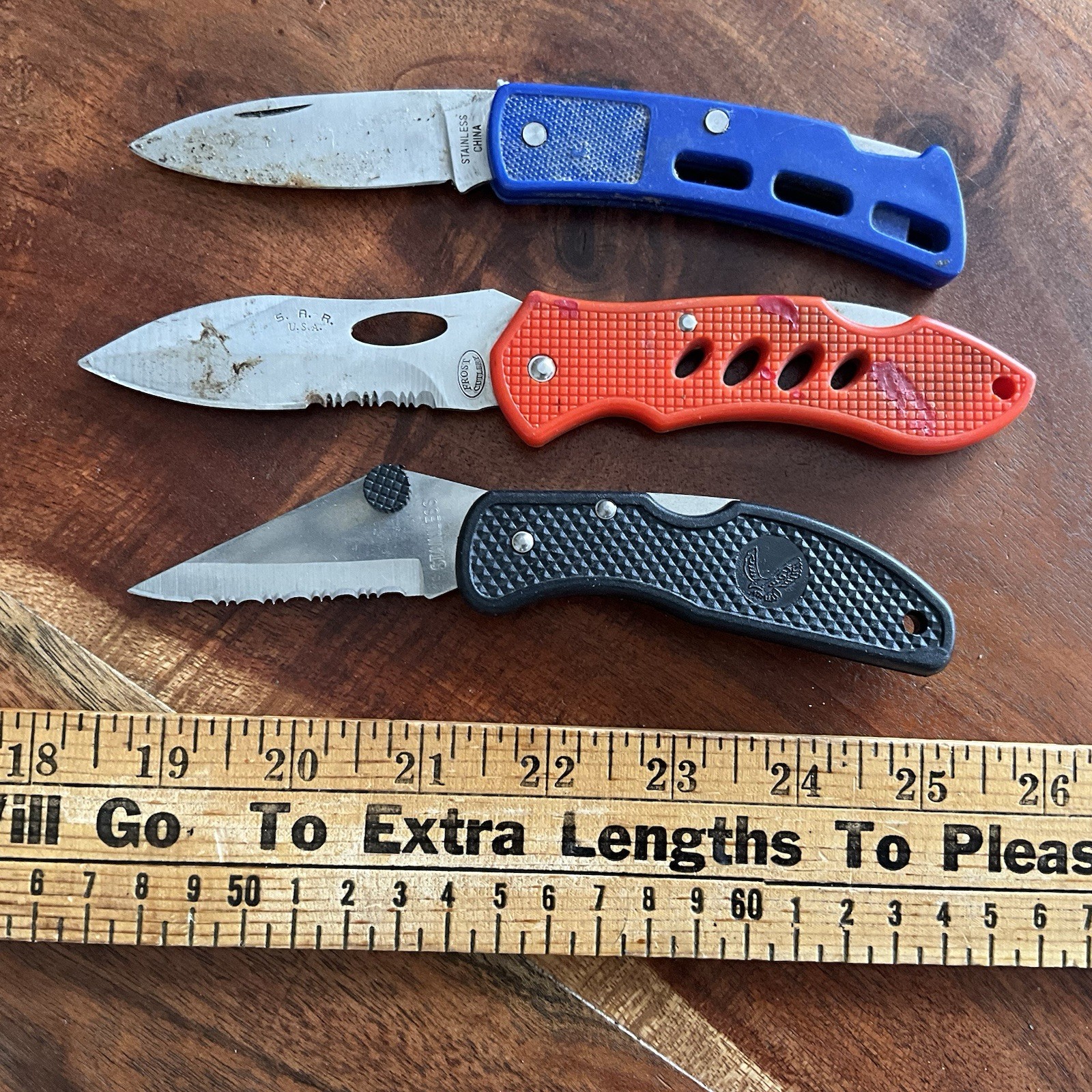 Folding Pocket Knife Lot Some Need Repair