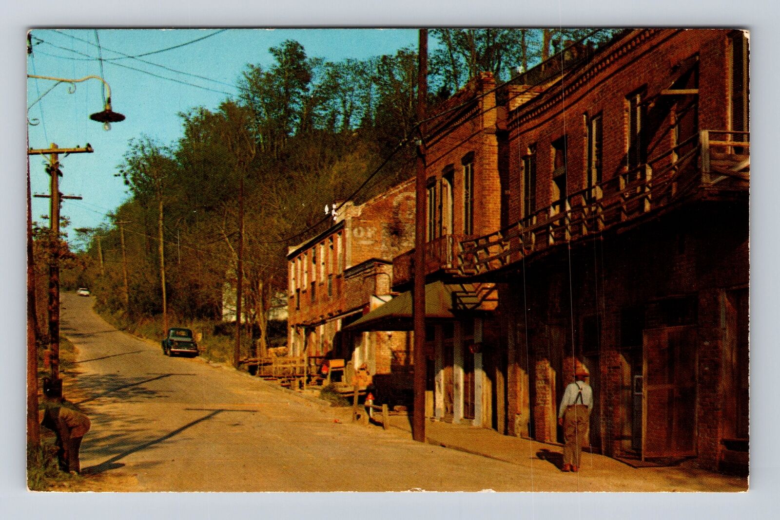 Natchez MS-Mississippi, Natchez Under The Hill, Vintage Souvenir Postcard