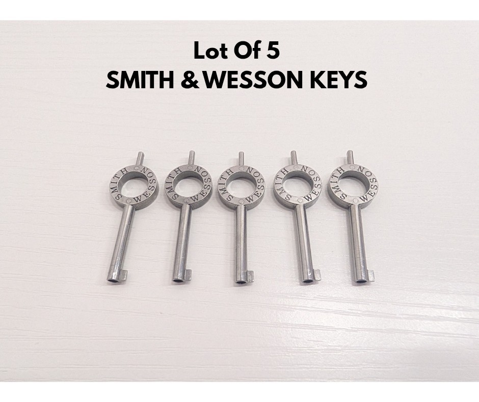 5x Smith & Wesson Handcuff Keys – Universal Fit – Original Police Issue.