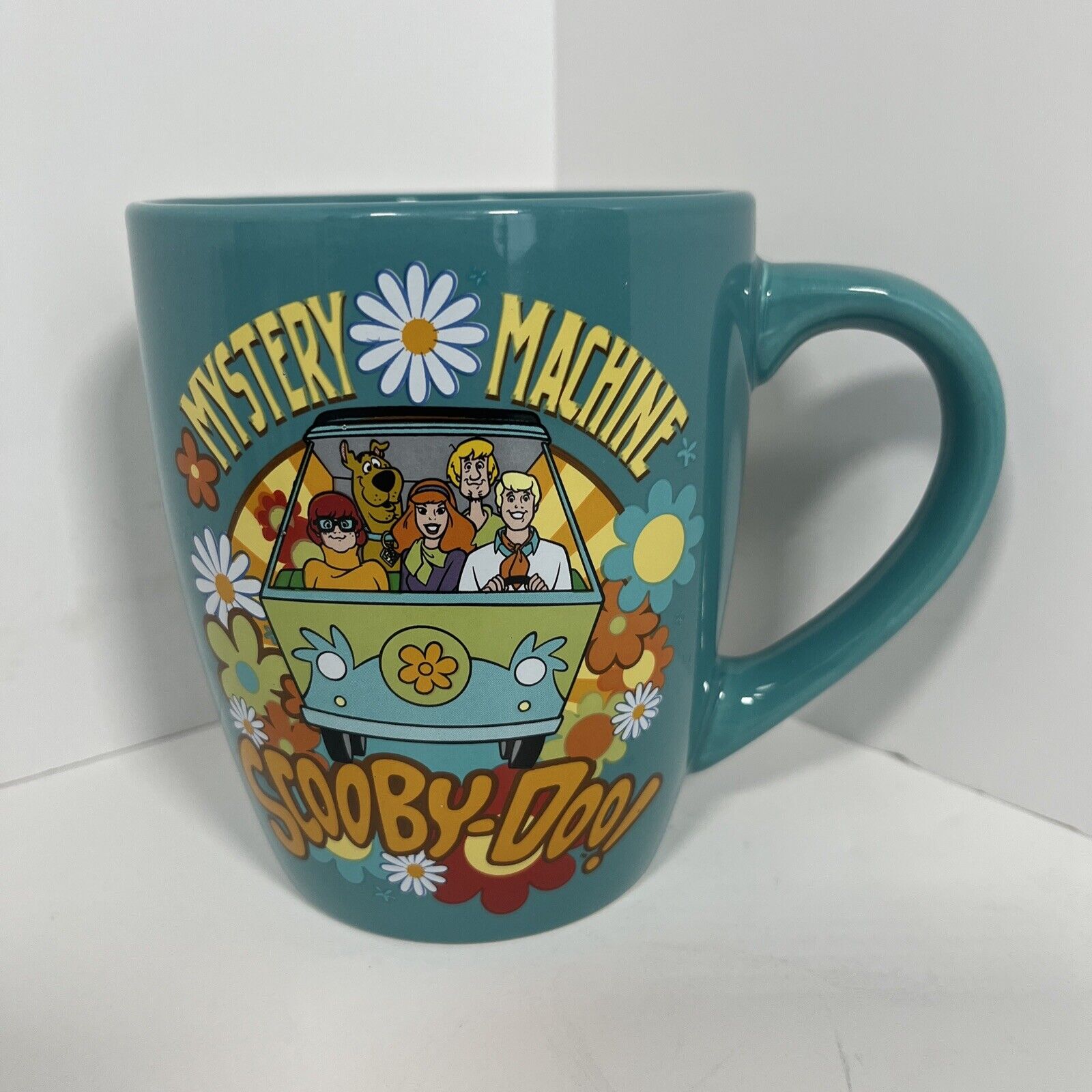 Scooby Doo Mystery Machine Teal Blue Oversized 25 Ounce Coffee Mug NEW 
