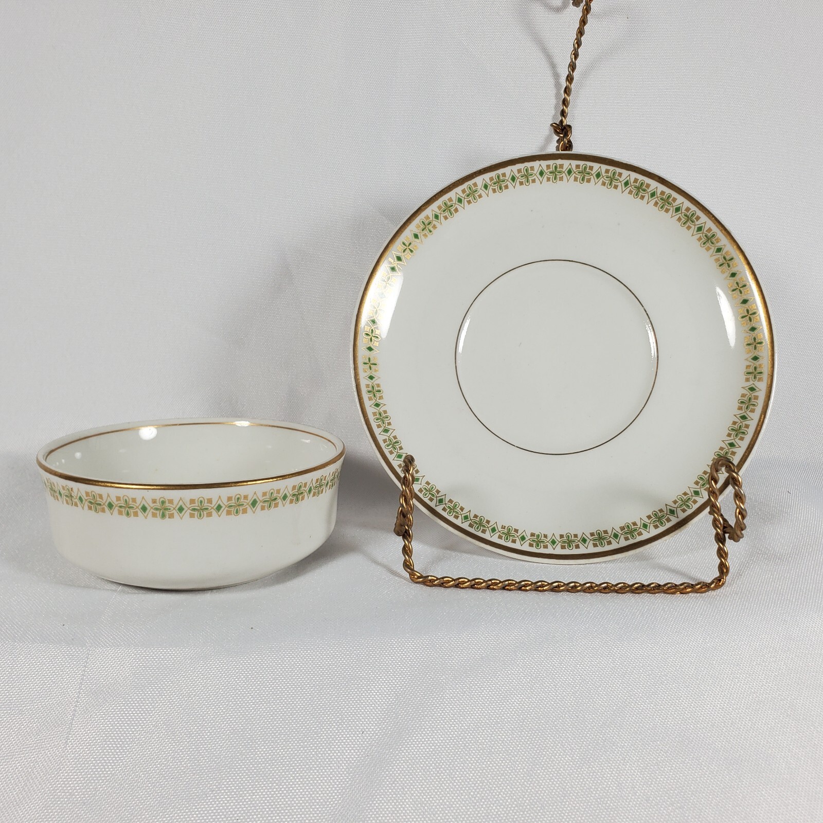 Vintage OP and Co Syracuse Made in China Porcelain Small Bowl and Dish