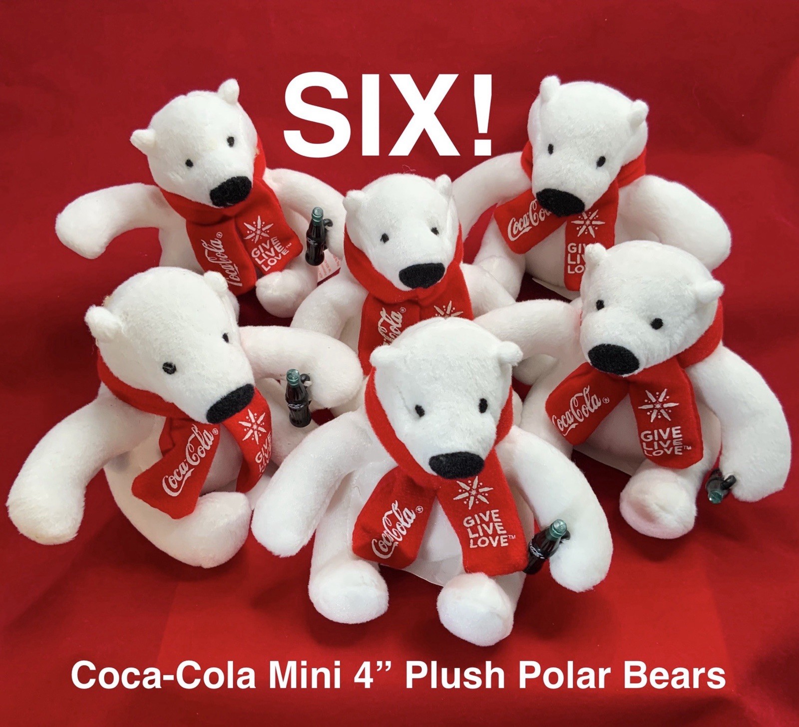 Lot of 6 Coca-Cola Mini 4\