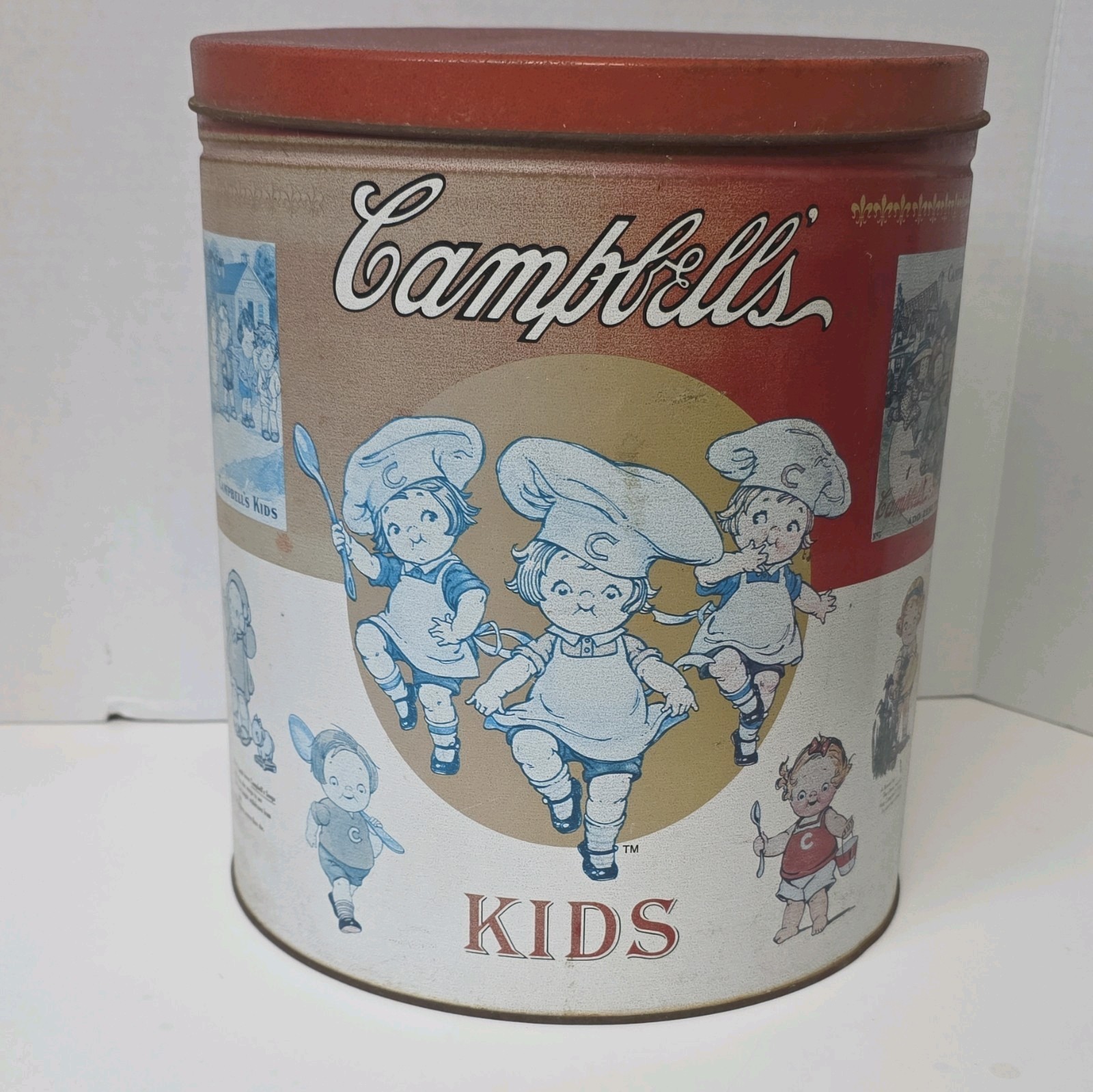 Campbell's Kids Advertising Tin w/ Lid, 