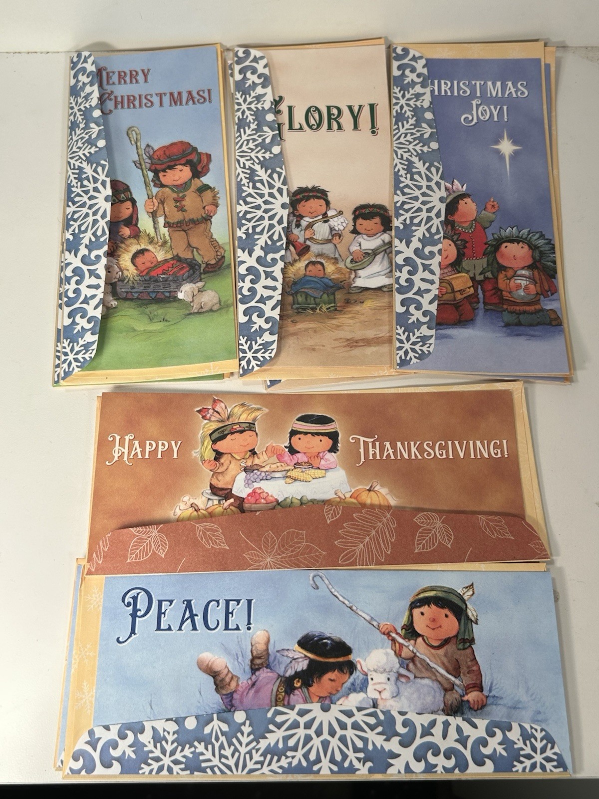 Lot 9 Vtg St Labre Indian School Holiday Greeting Card Lot Native American Theme