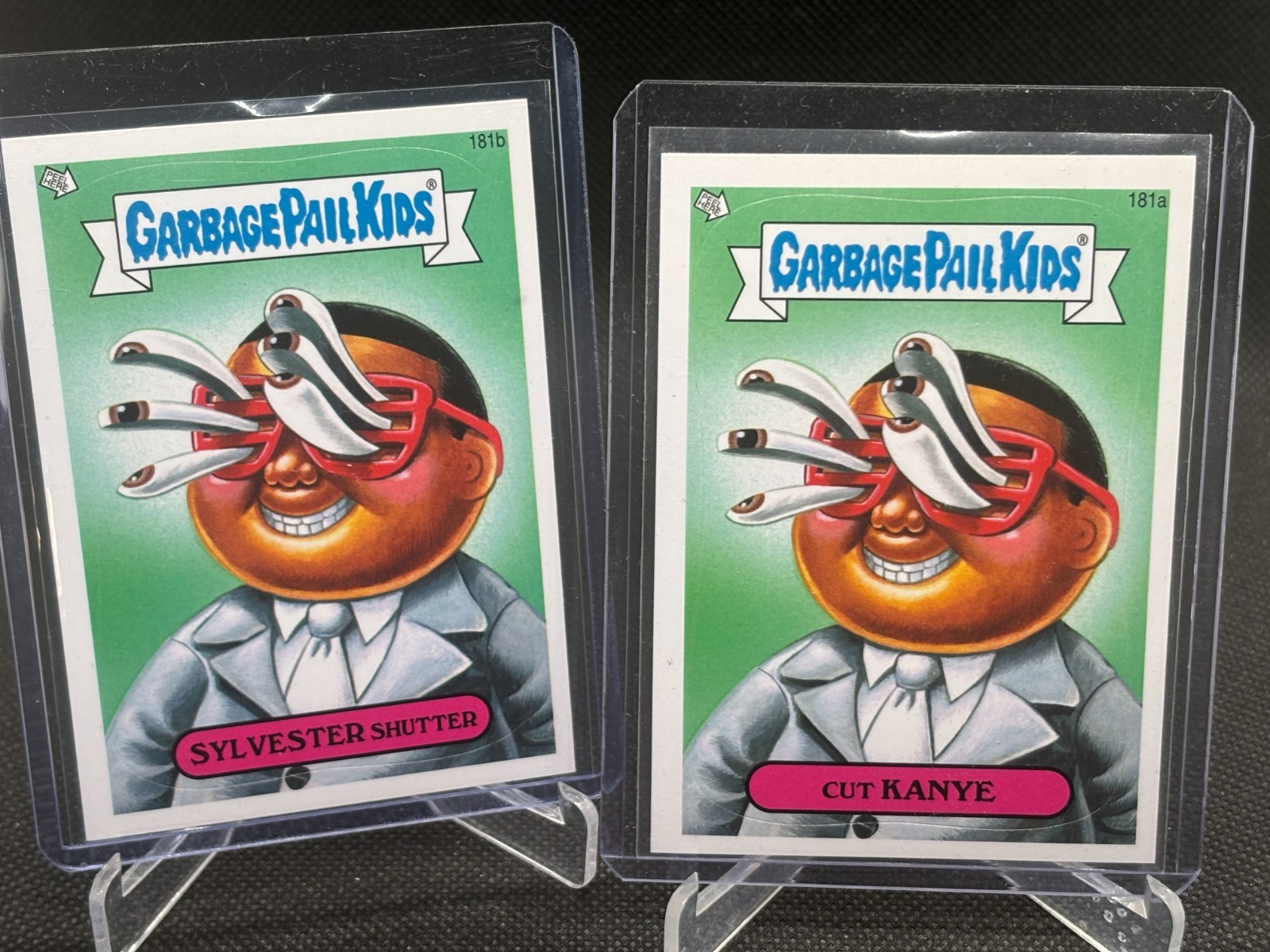 Kanye West Parody Topps Garbage Pail Kids Card 2013 Cut Kanye Plus Sylvester