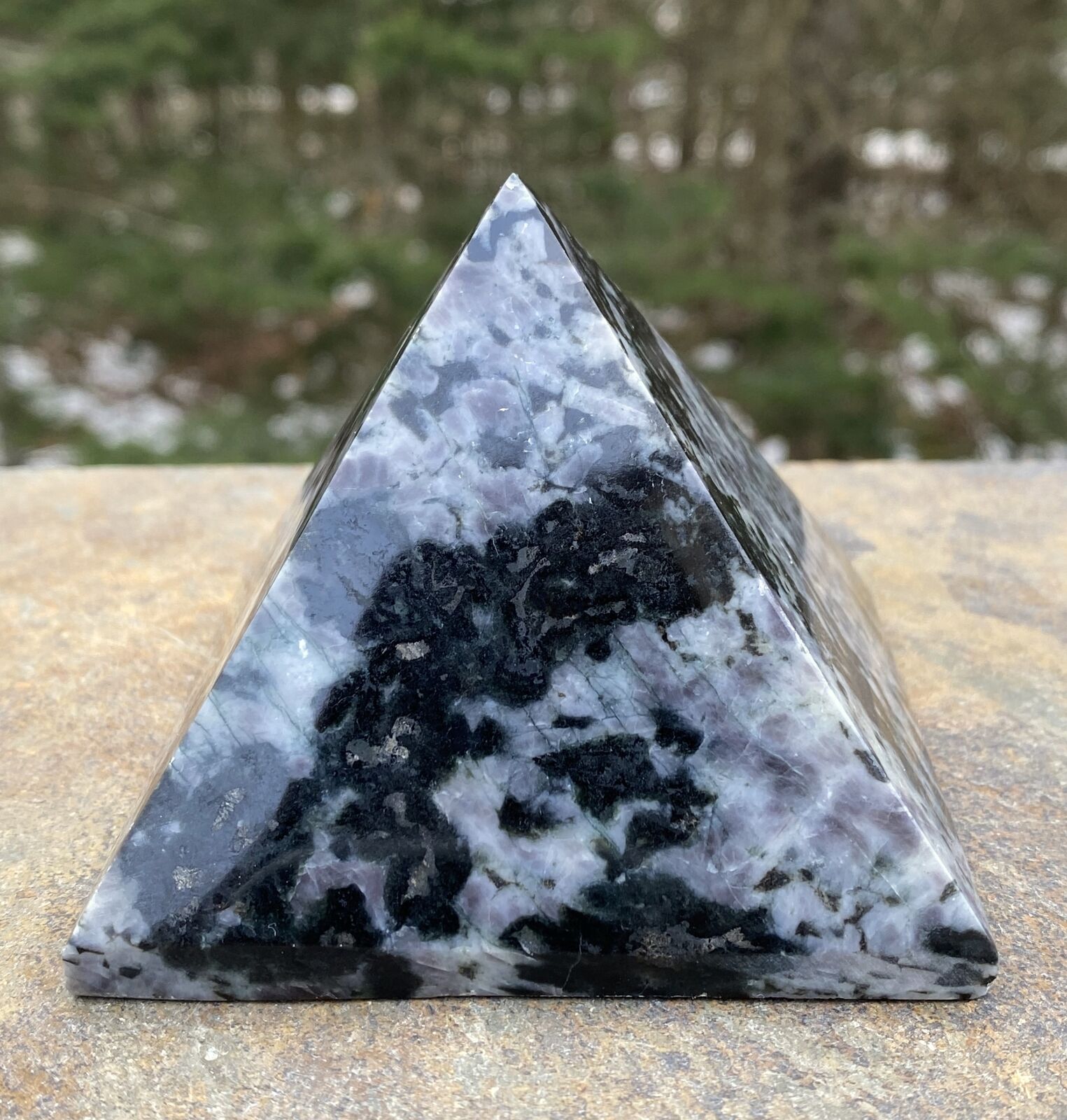 Mystic Merlinite Indigo Gabbro Pyramid 3 1/4