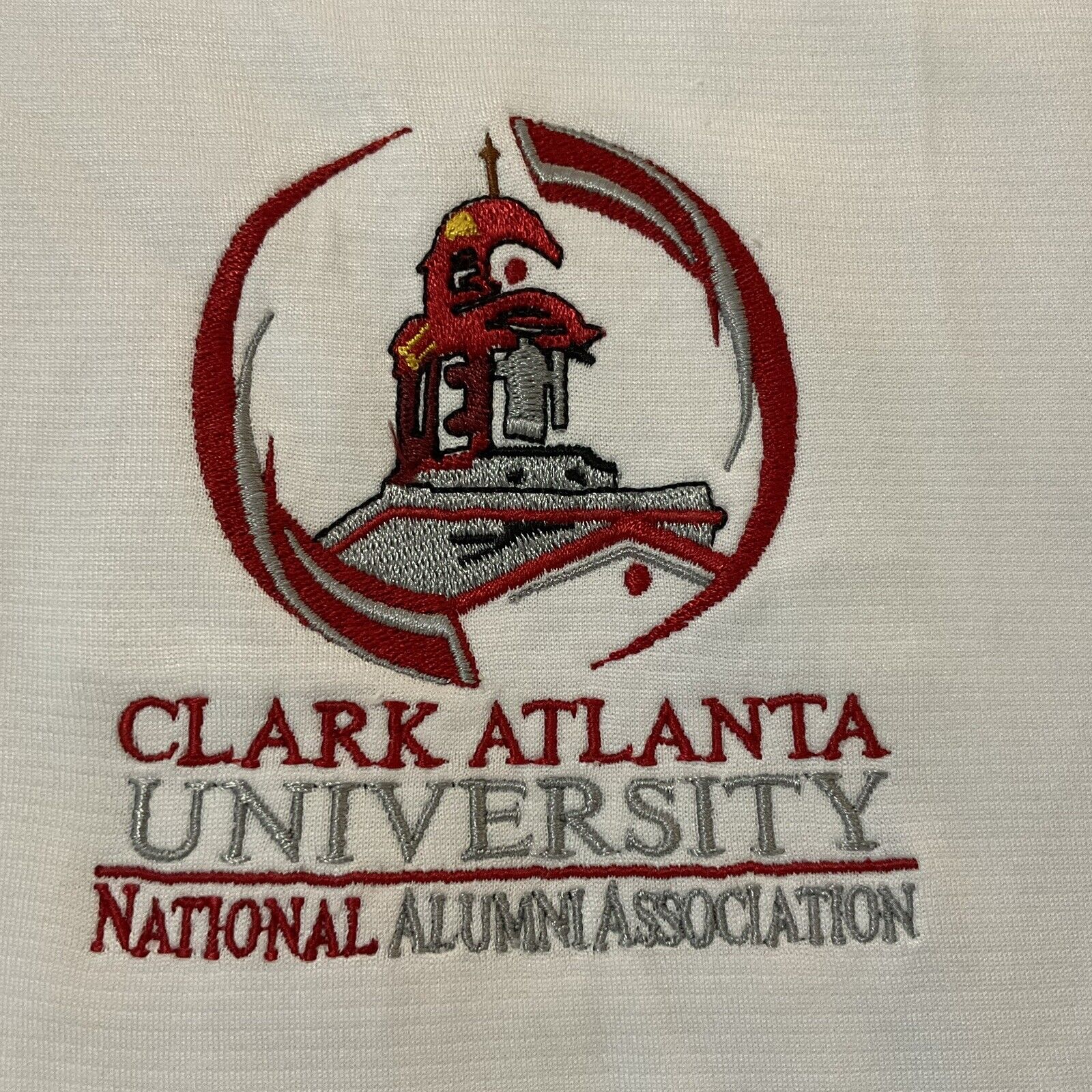 Clark Atlanta University National Alumni Assoc White Mens Polo XL Pro Celebrity