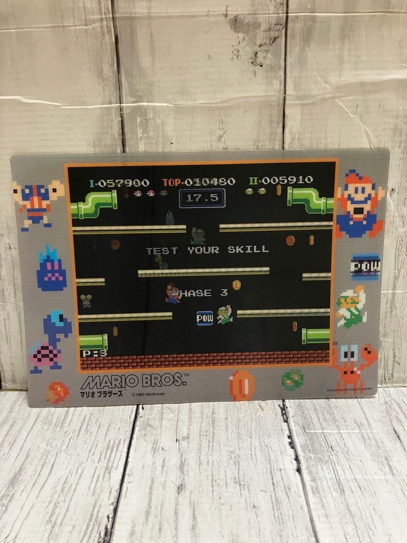 Mario Bros Leenticular 1983 Rare Nintendo 14+ Soft Figure Art Print MIB