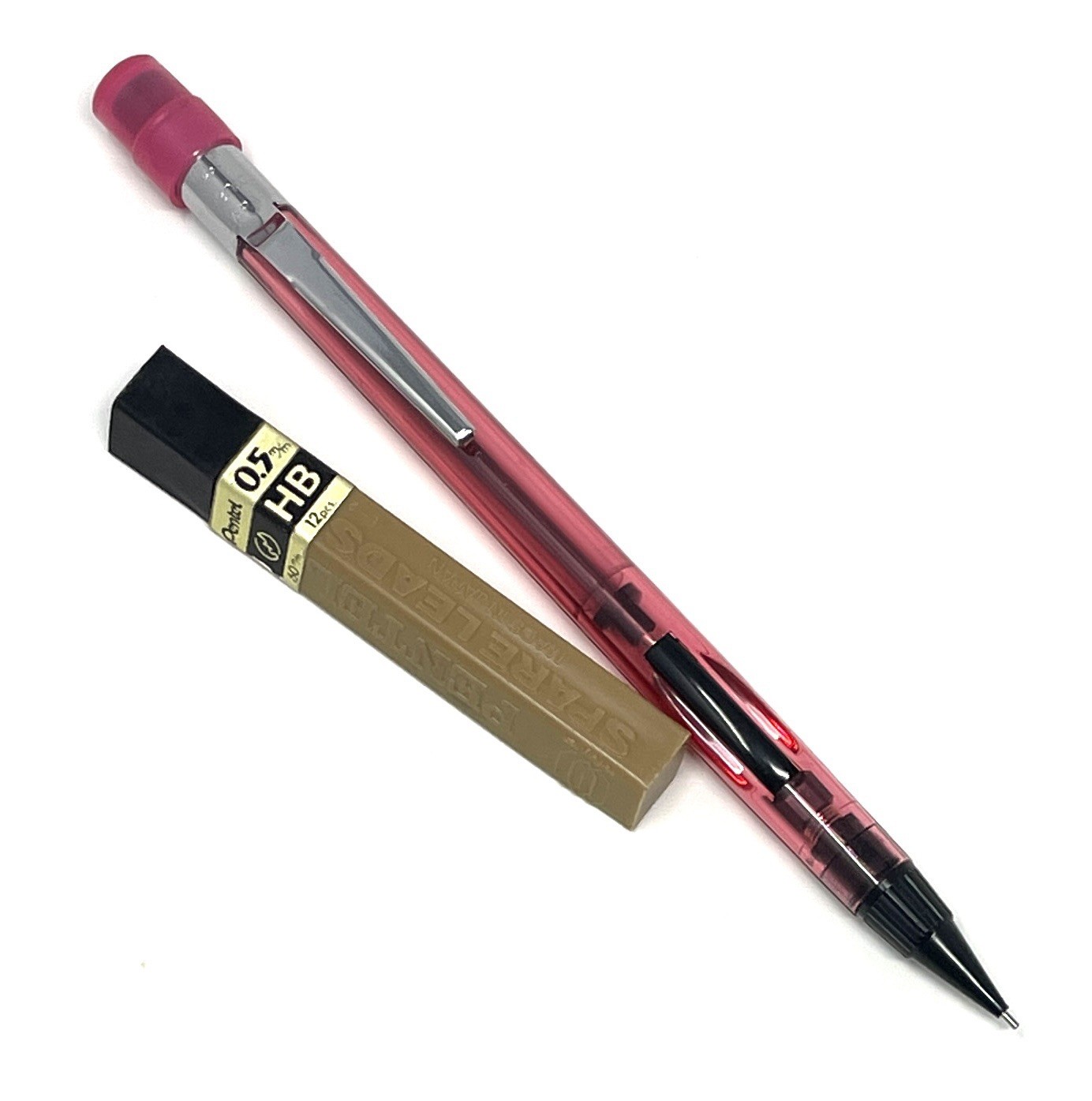 Pentel PD345 Mechanical Pencil 0.5mm Translucent Japan w/Lead READ DESCRIPTION