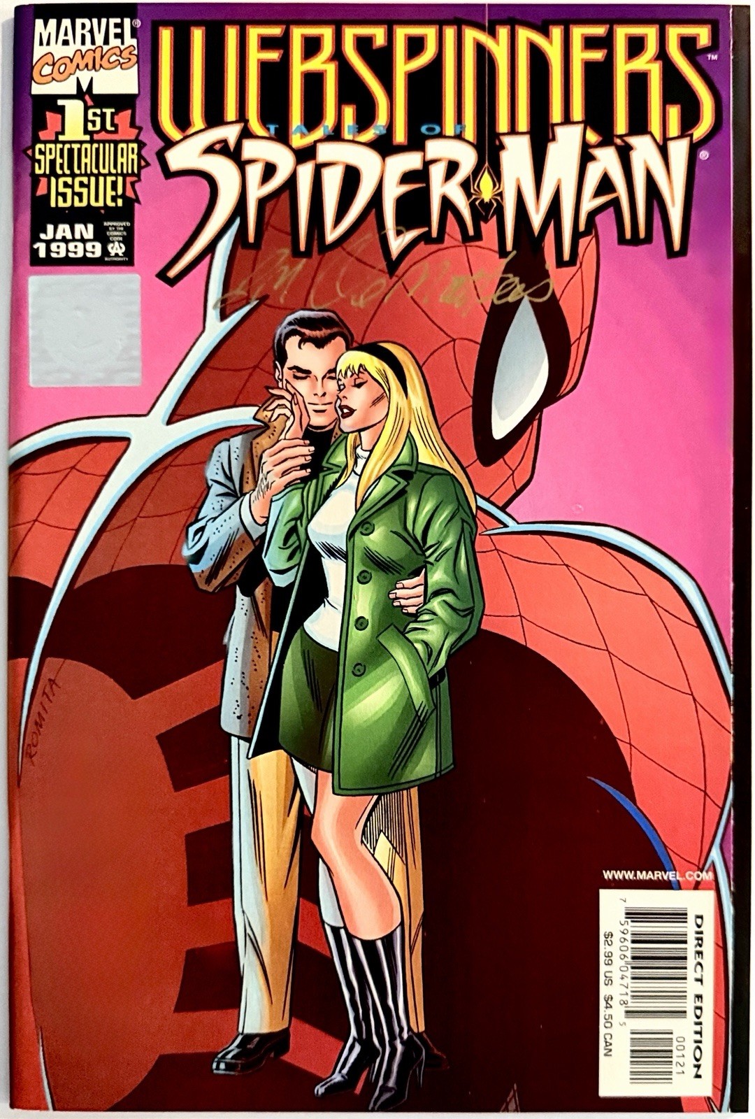 Webspinners: Tales of Spider-Man #1 - Excl Signed by J.M. DeMatteis w/Wizard COA