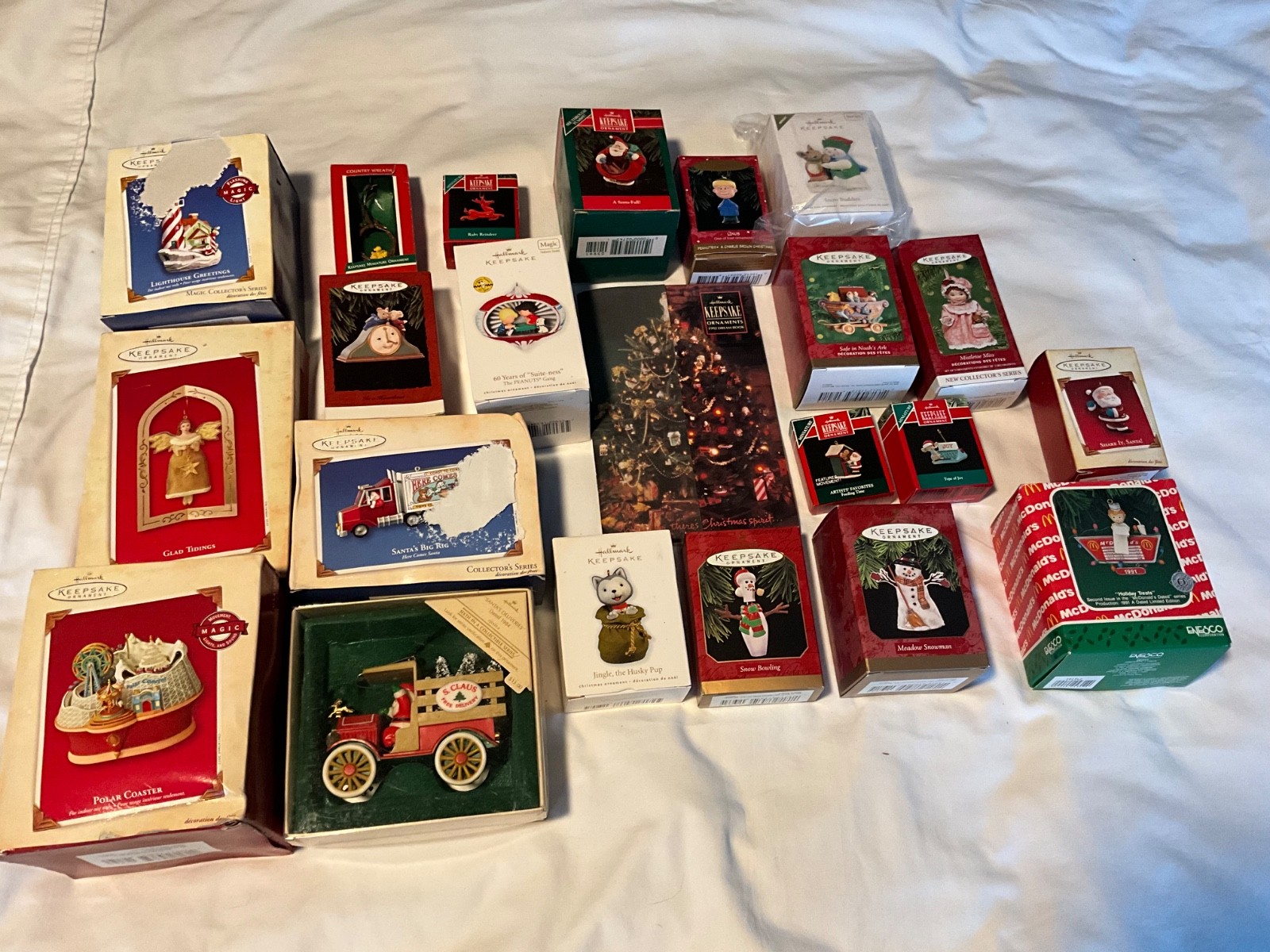 Vintage Hallmark Keepsake Ornament Lot 21 Christmas 1992 Dream Book McDonalds