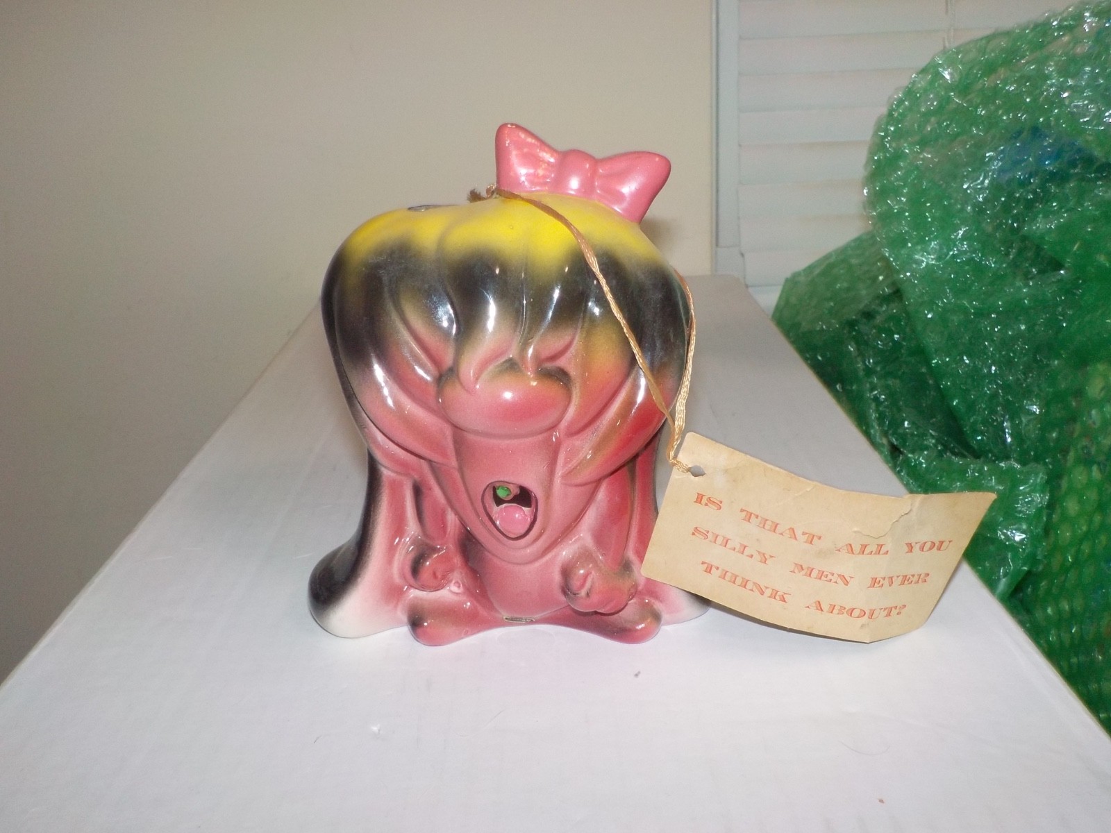 Vintage Kreiss Psycho Ceramics Bad Hair Day Figure w/ Paper Tag Vintage Kreiss Psycho Ceramics Bad Hair Day Figure w/ Paper Tag