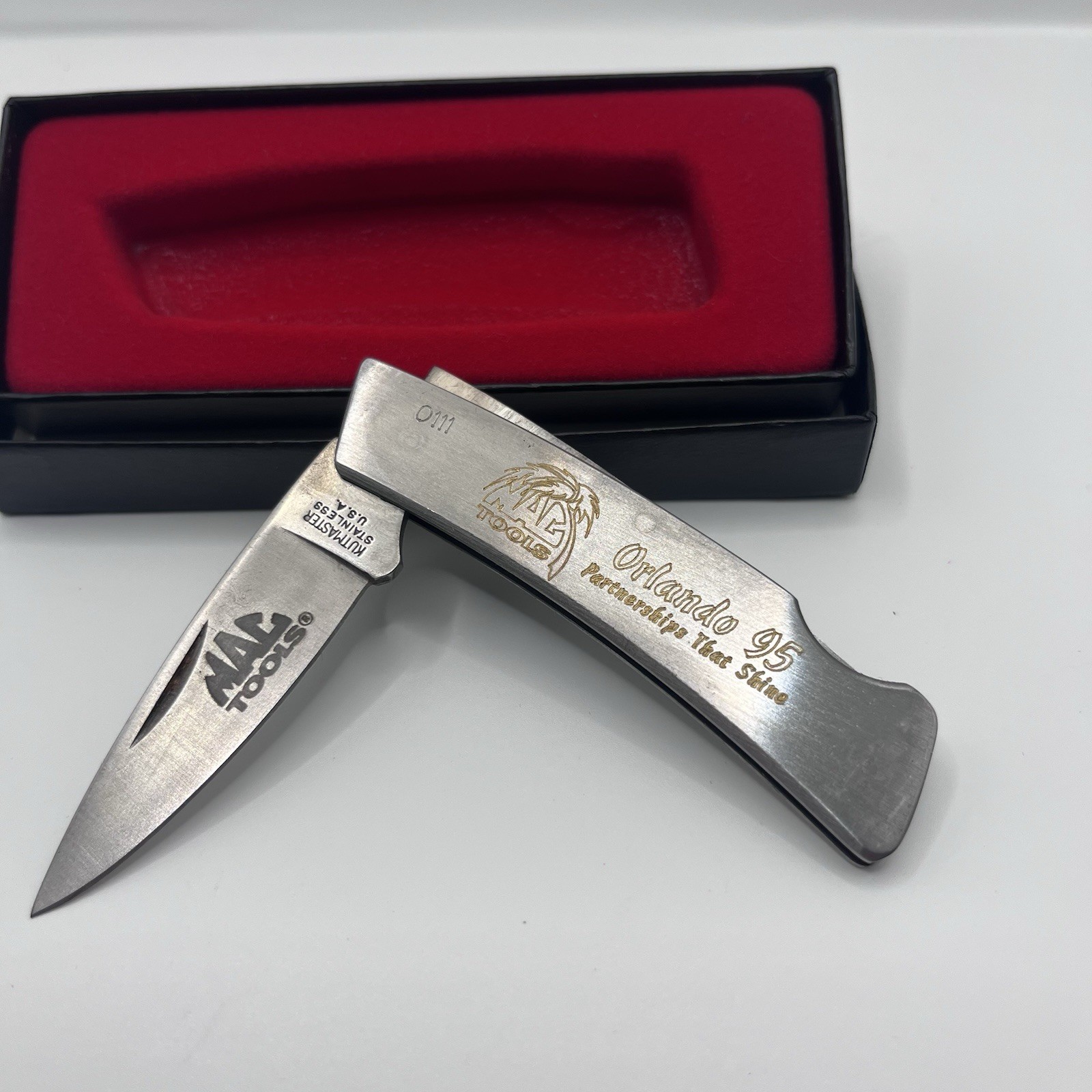 Vintage Kutmaster Mac Tools Orlando ‘95 Partnerships That Shine Folding Knife