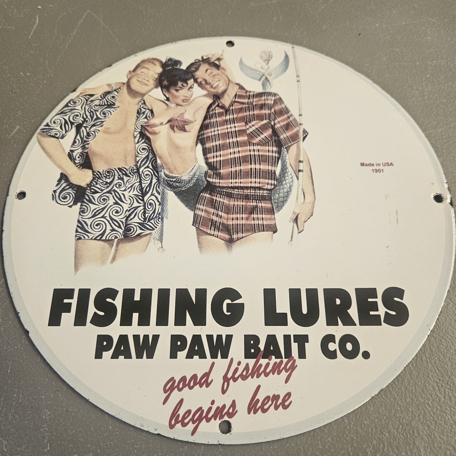 VINTAGE PAW PAW BAIT CO 12\