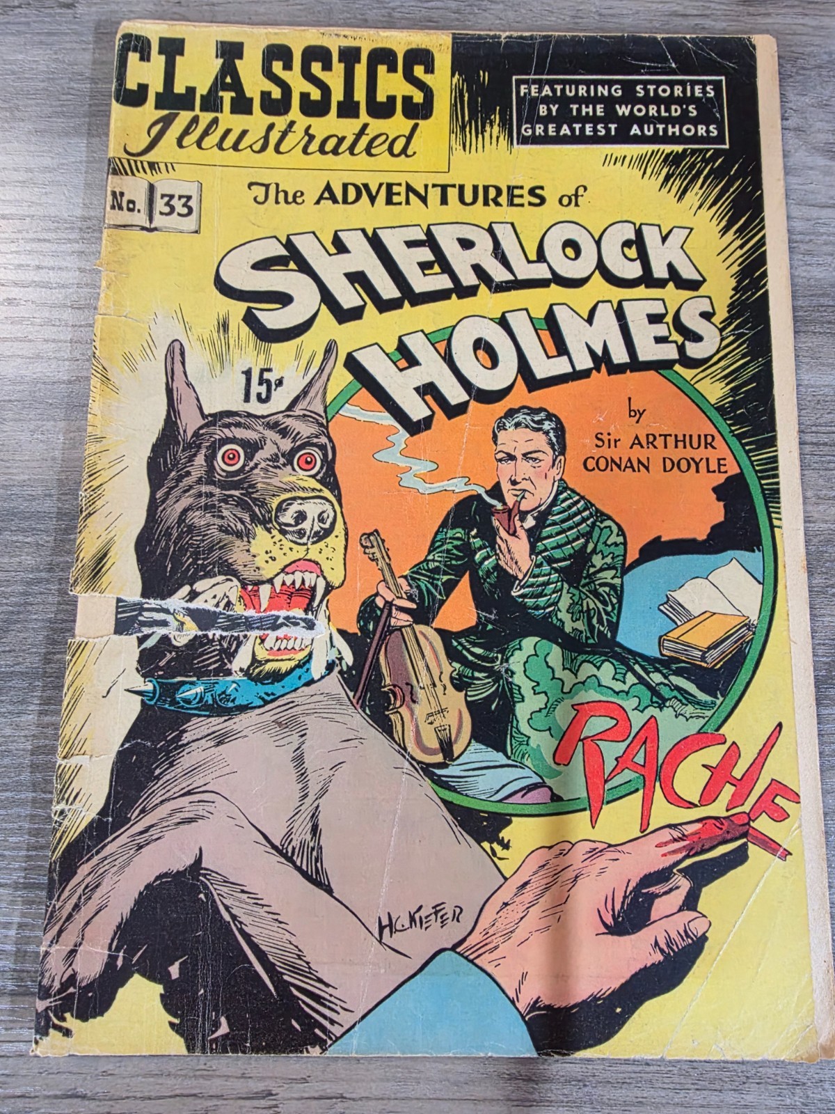 Classics Illustrated #33 Sherlock Holmes HRN 71 Conan Doyle 