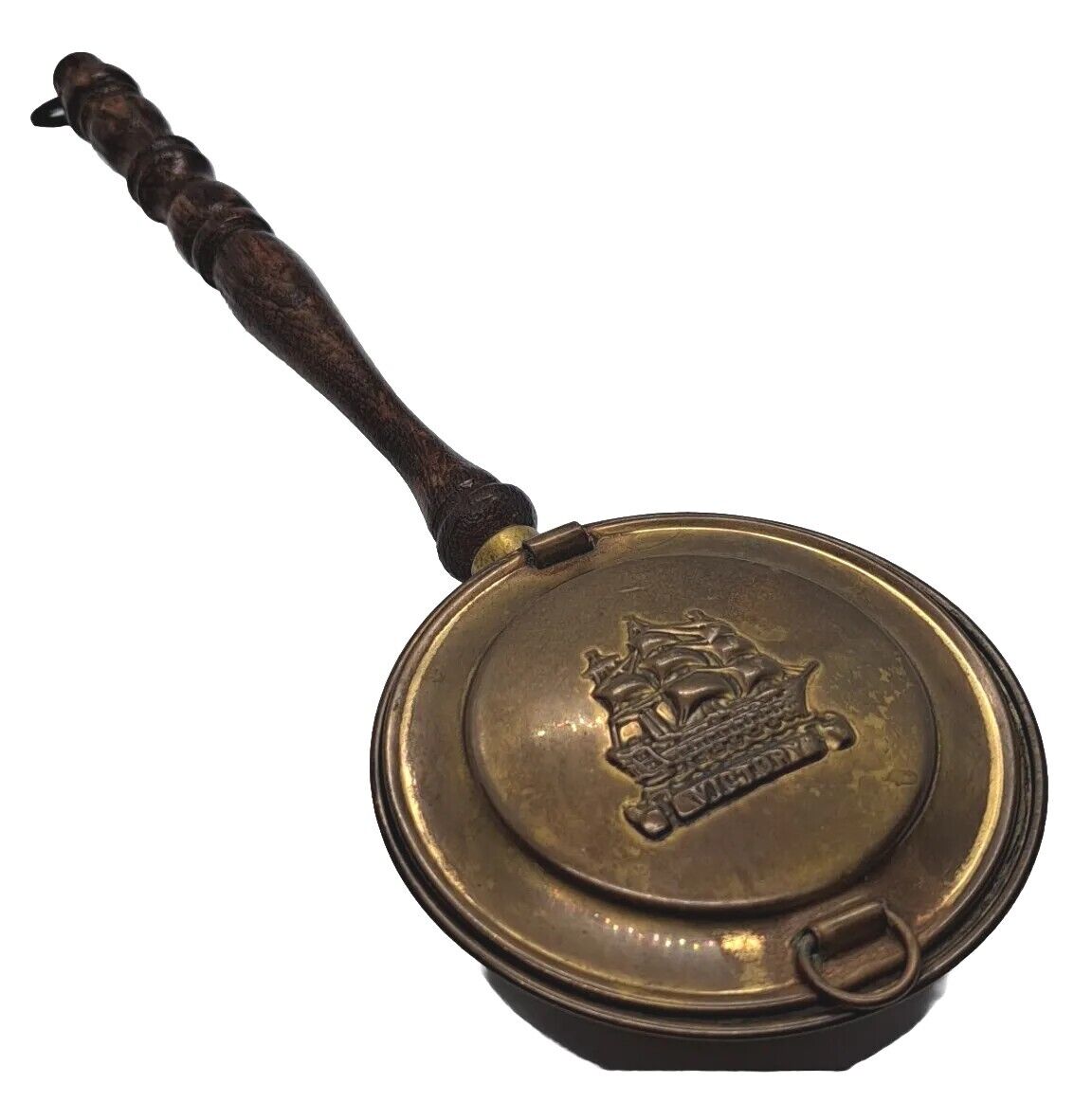 Peerage Miniature Brass Silent Butler ENGLAND Crumb Pan  Brush OR Bed Warmer