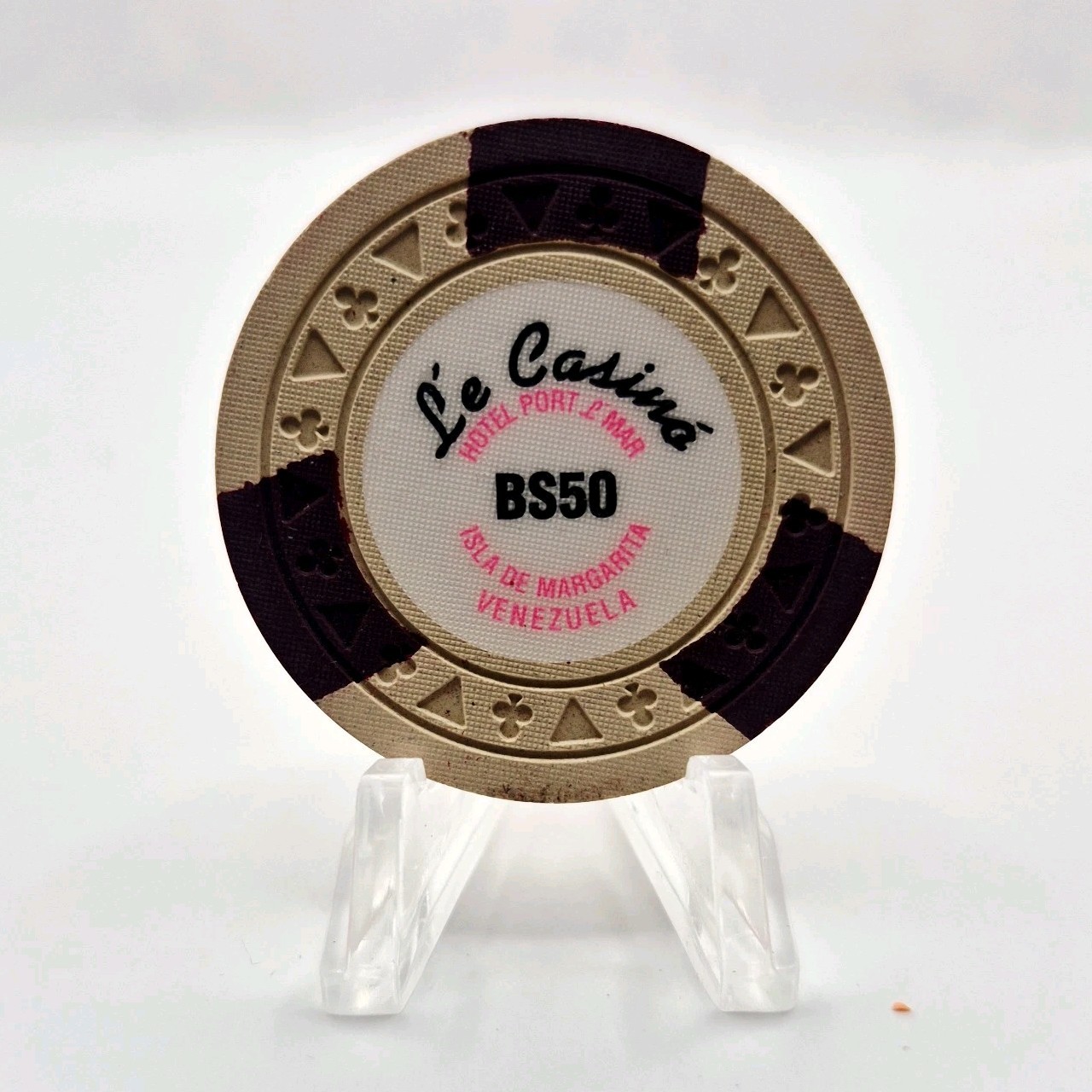 Le Casino - Hotel Port L\' Mar Margarita Venezuela BS50 Casino Chip CG265136