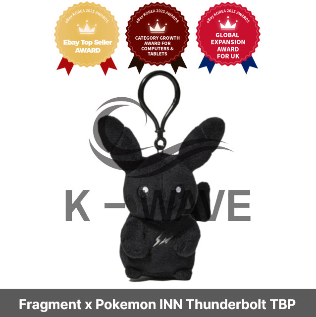 Fragment x Pokemon INN Thunderbolt Project TBP Mascot Key Ring Pikachu Black