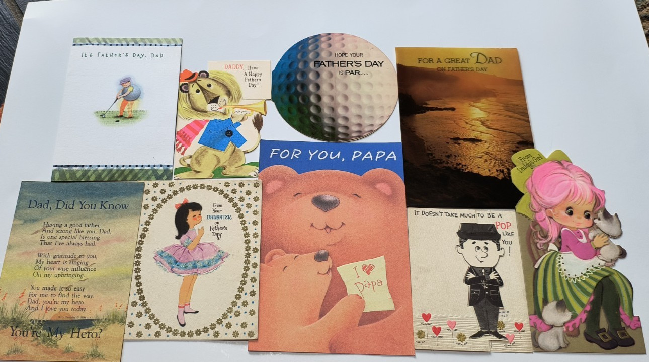 Vtg 1960s & 1970s Lot of 9 Father\'s Day Greeting Cards Vtg 1960s & 1970s Lot of 9 Father\'s Day Greeting Cards