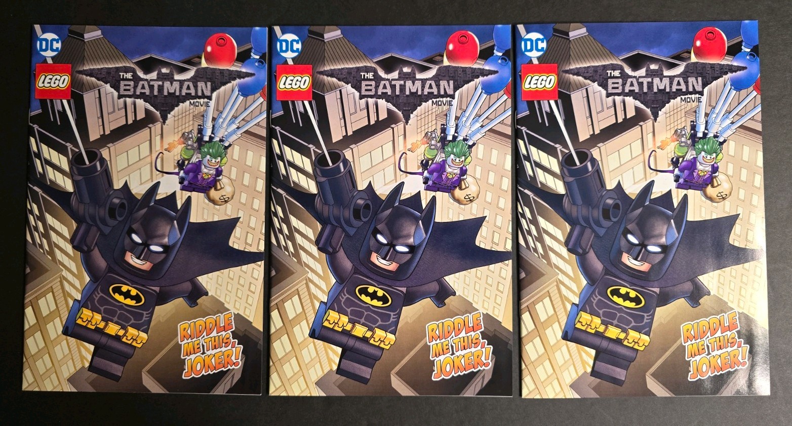DC Comics Lego The Batman Movie -  lot of 3 (2017) Walmart Exclusive + Bonus NM 