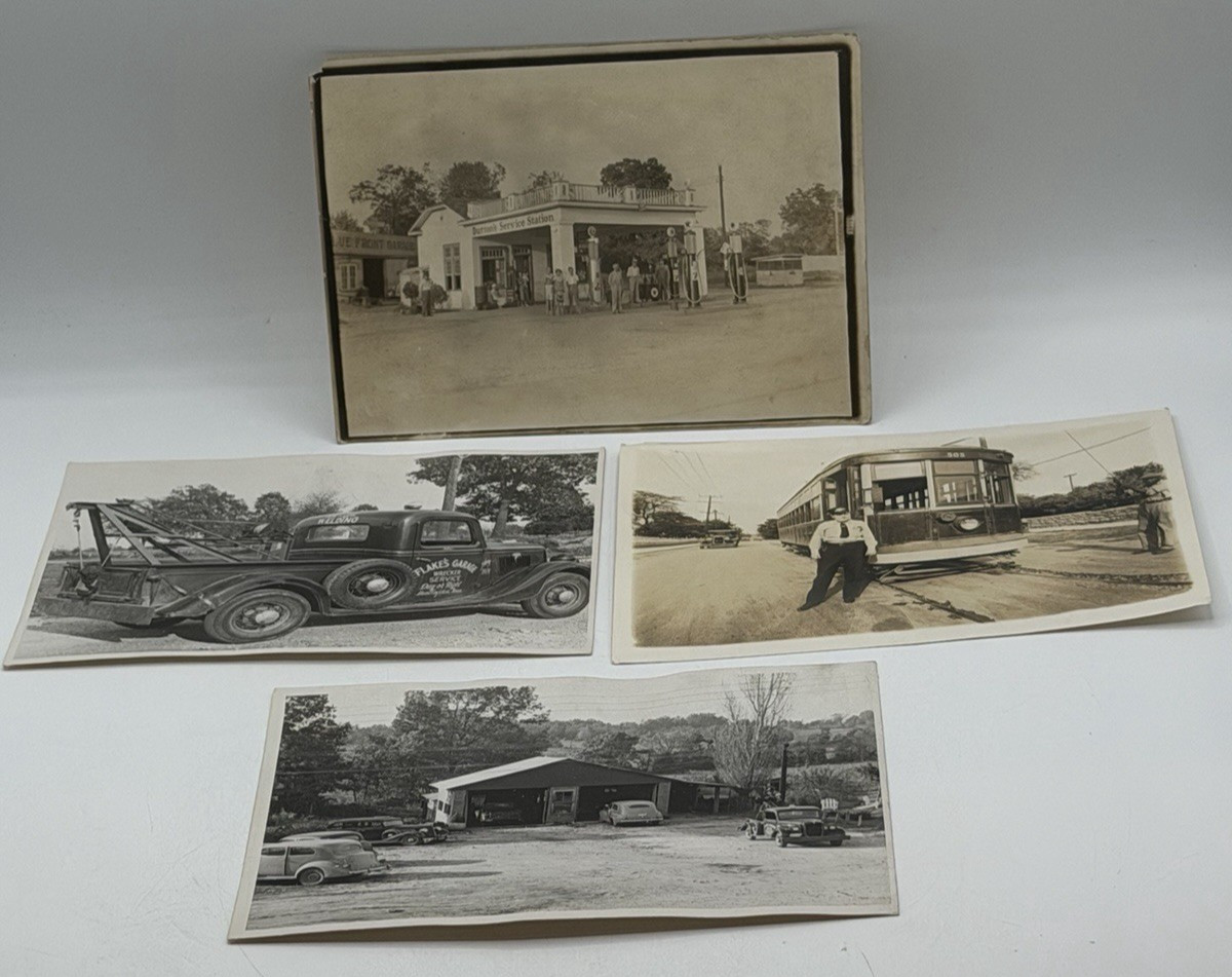 Lot of 4 Vintage 1920's-1940's Black and White Photos Lot of 4 Vintage 1920's-1940's Black and White Photos