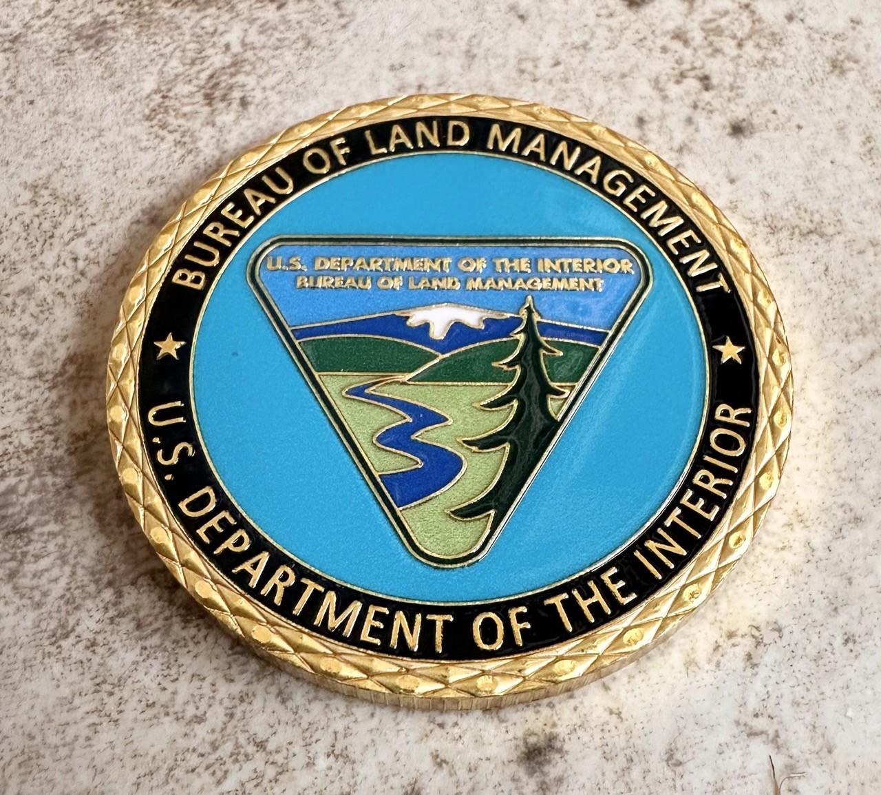 BUREAU OF LAND MANAGEMENT/US DEPARTMENT OF THE INTERIOR-Challenge Coin ·NEW·