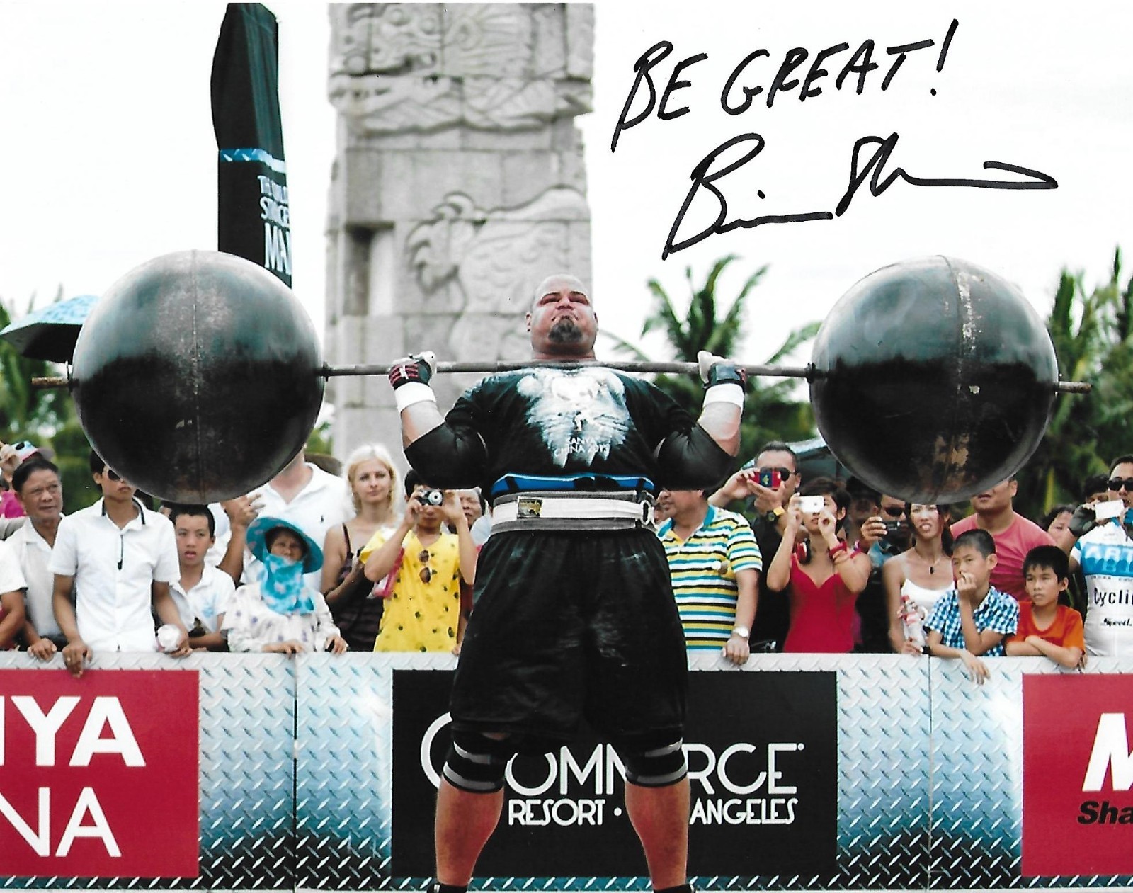Brian Shaw autographed 8x10 photo Worlds Strongest's Man Legend RARE COA LOOK