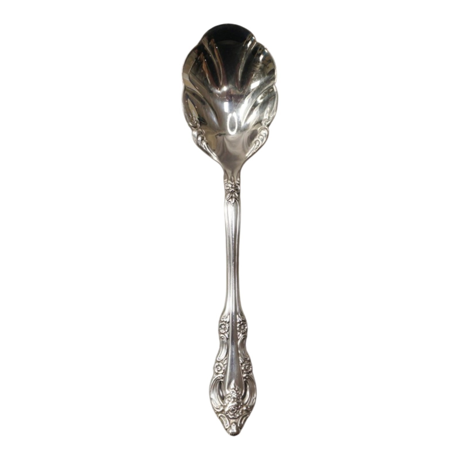 Vintage Community Silver Artistry Scalloped Serving Spoon 5.75 Inch