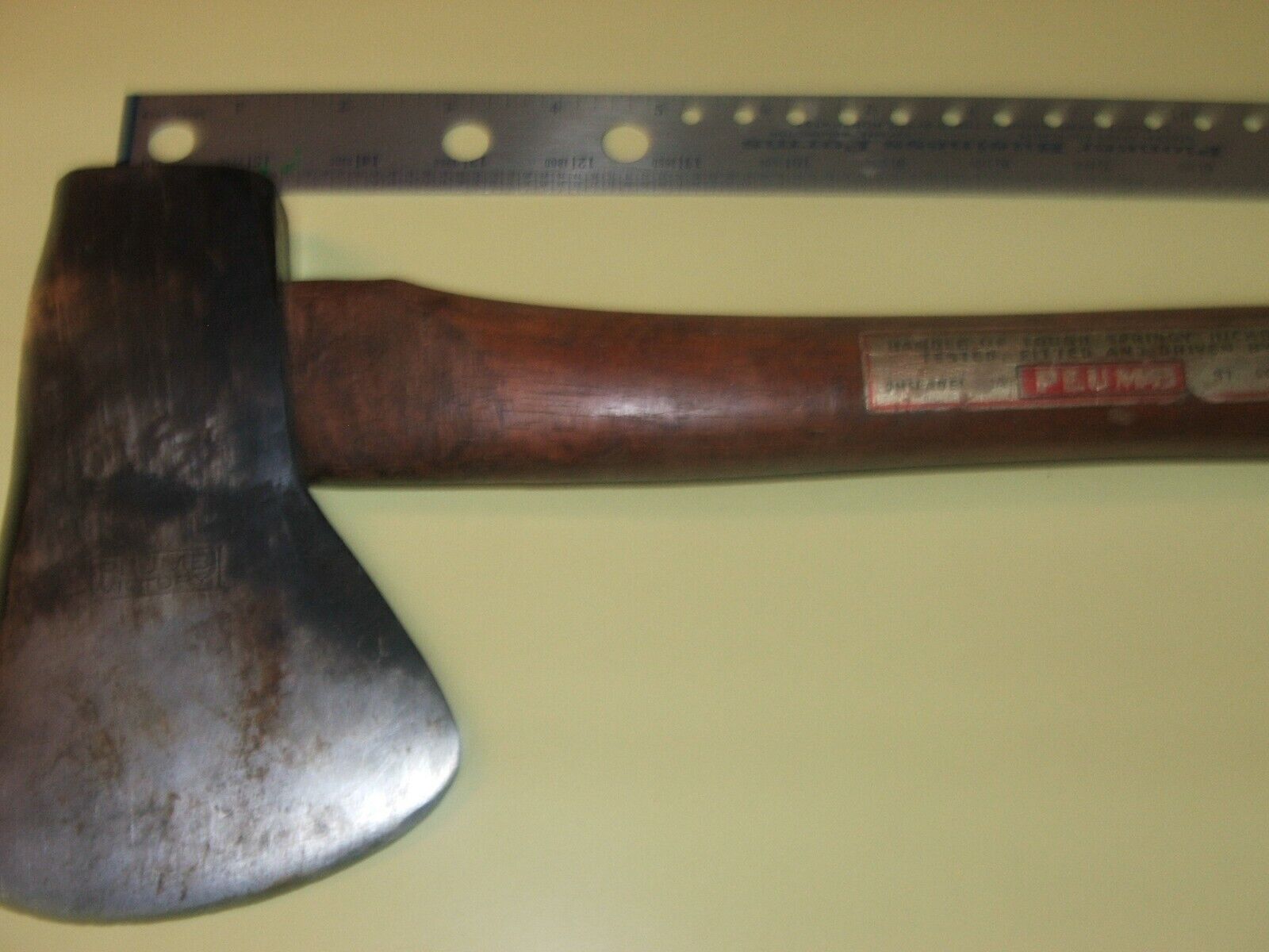 Plumb Victory National Pattern Hatchet with original handle & Org. Label  