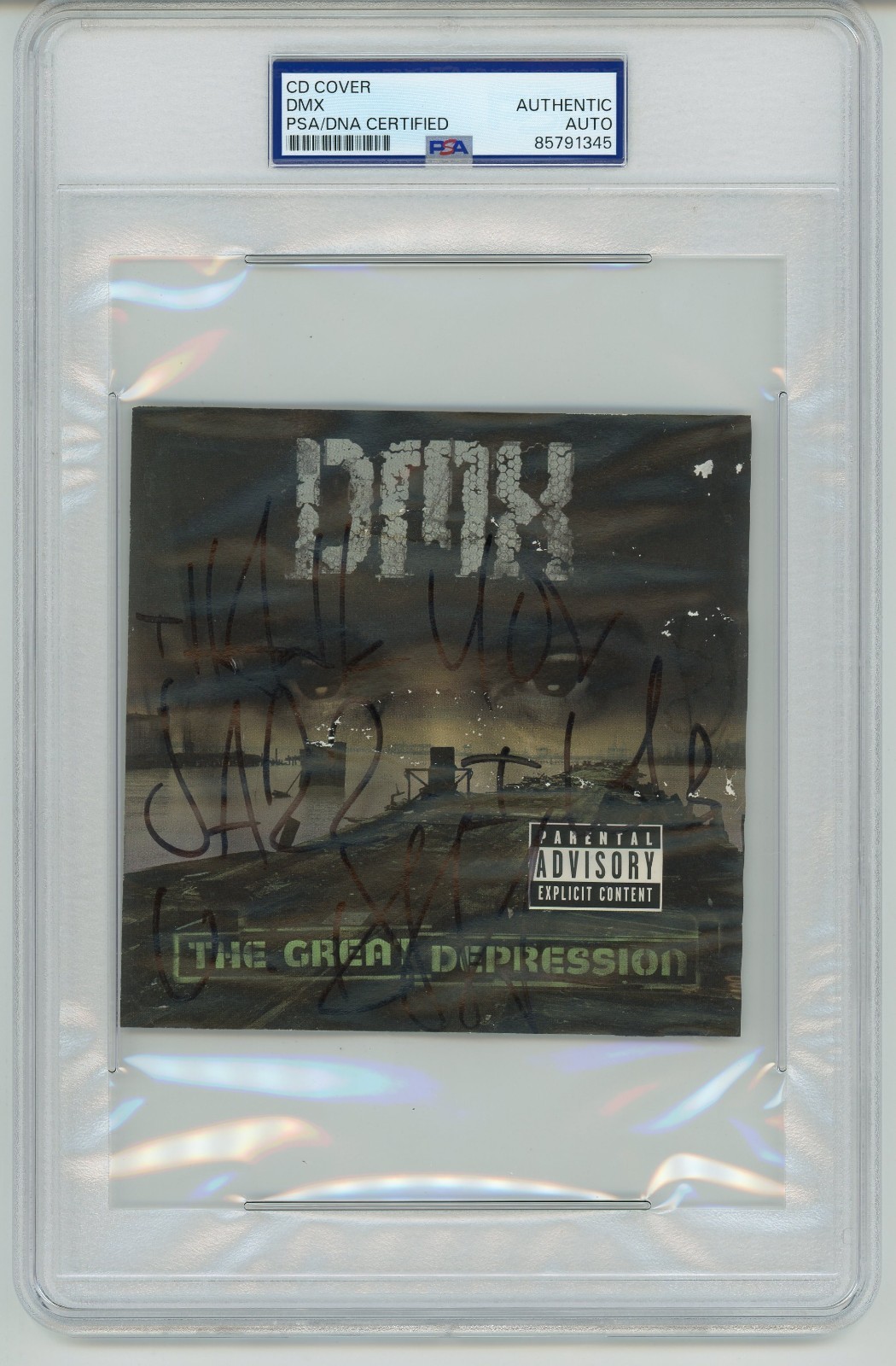 DMX ~ Signed Autographed The Great Depression CD Cover ~ PSA DNA Encased