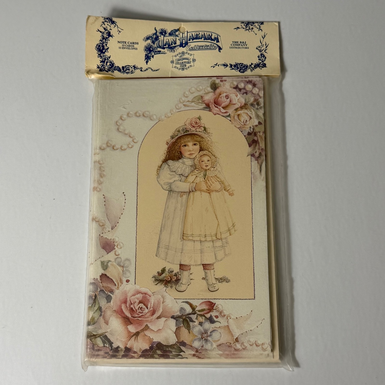 Vintage Jan Hagara Tiffany Notecards 10 Cards Envelopes Romantic Americana 1992