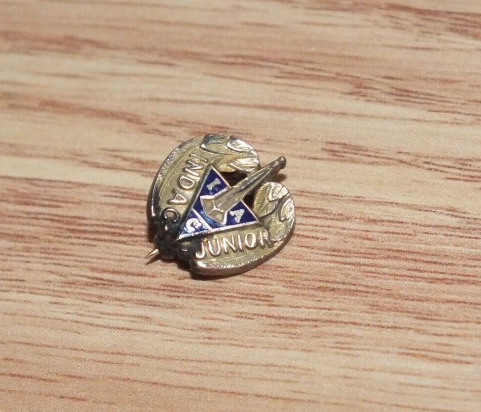 10k GF Vintage IAC Indac Junior Collectible Wings Lapel Pin