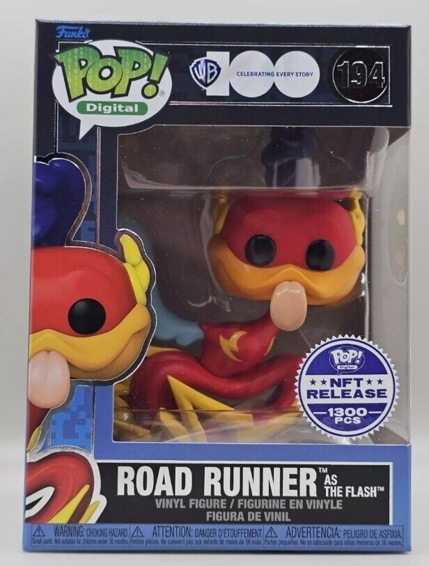 Funko Pop Digital #194 WB 100 Road Runner As The Flash Legendary LE 1300 MINT