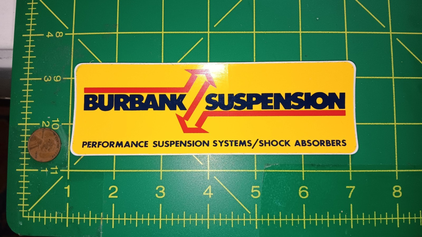 VINTAGE BURBANK STICKER DECAL OLD STOCK ORIGINAL