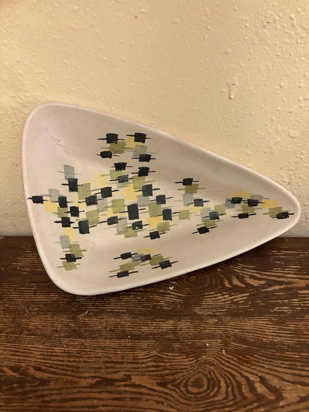 RARE ALDO LONDI X BITOSSI RAYMOR MCM plate 13x3” Vintage Green White 