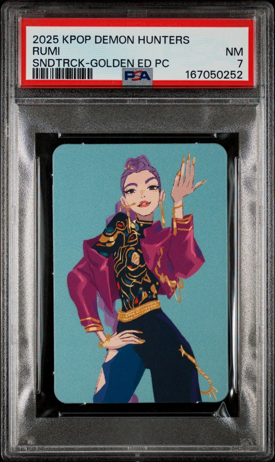 Rumi 2025 K-Pop Demon Hunters Soundtrack Golden Edition PC PSA 7