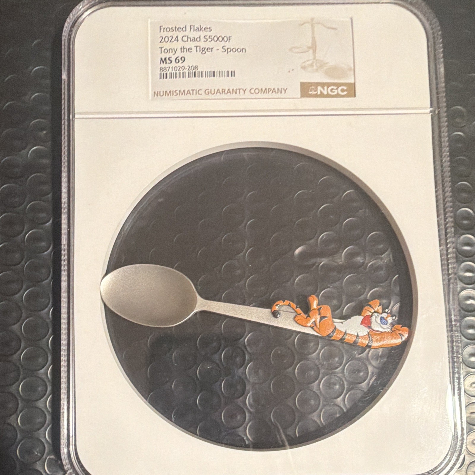 Kellogg's 2024 Frosted Flakes Tony the Tiger Spoon 1 oz .999 Silver NGC MS69