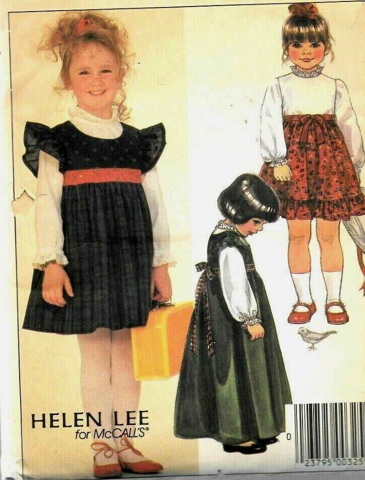 Vtg 1980s McCall\'s #9157 Helen Lee Top Jumper Long Dress Ruffles SEW PATTERN  s6
