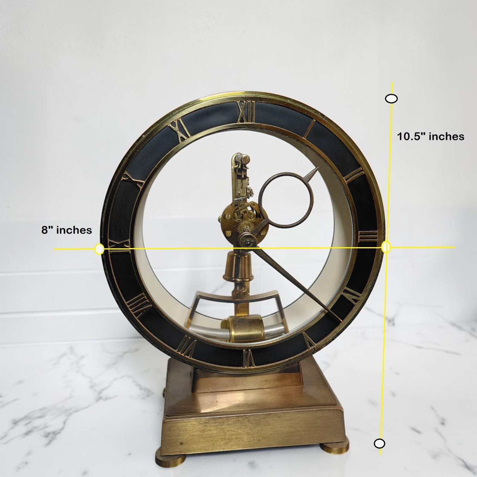 Vtg Kundo Kieninger & Obergfell Electromagnetic Skeleton Clock - W. Germani