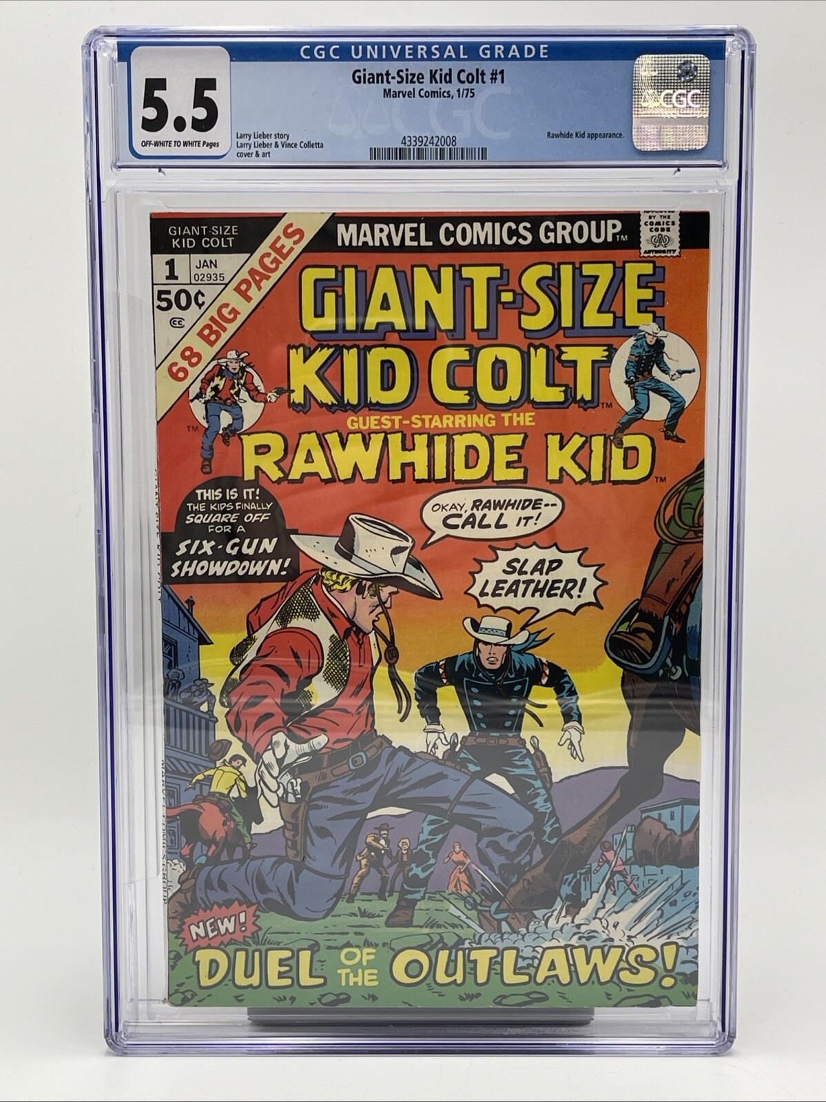 Giant-Size Kid Colt #1 CGC 5.5 Rawhide Kid Appearance Duel of the Outlaws Marvel