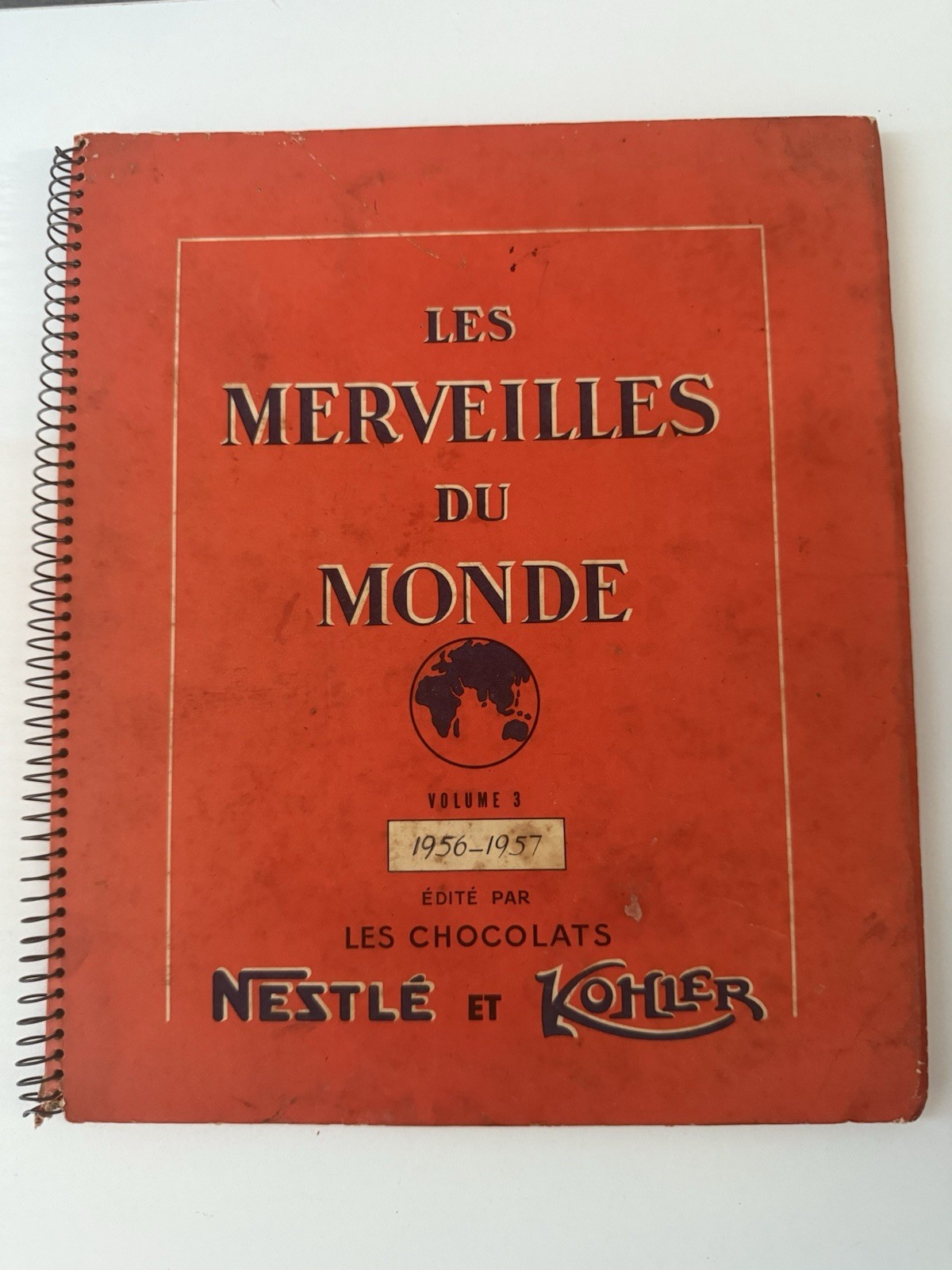Vintage 1956–57 French Nestlé Kohler Album Les Merveilles du Monde
