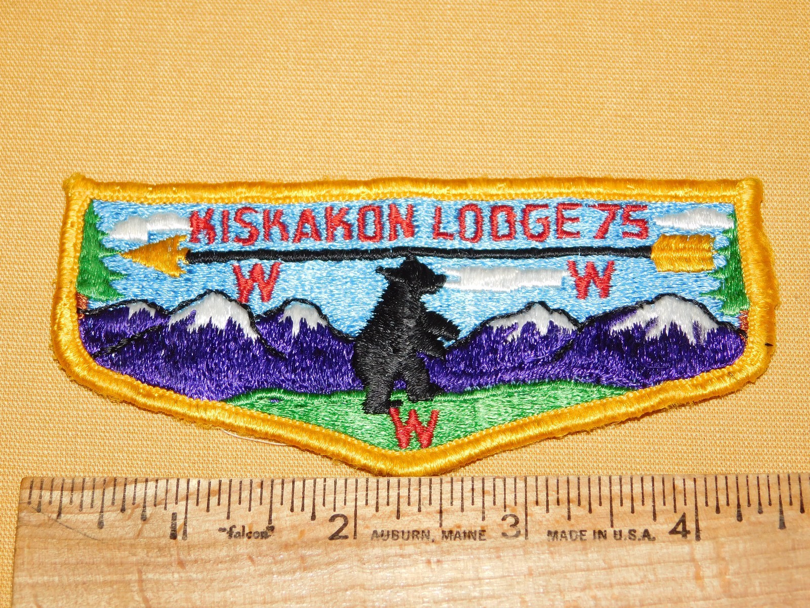 VINTAGE BSA BOY SCOUTS OF AMERICA PATCH KISKAKON LODGE 75 