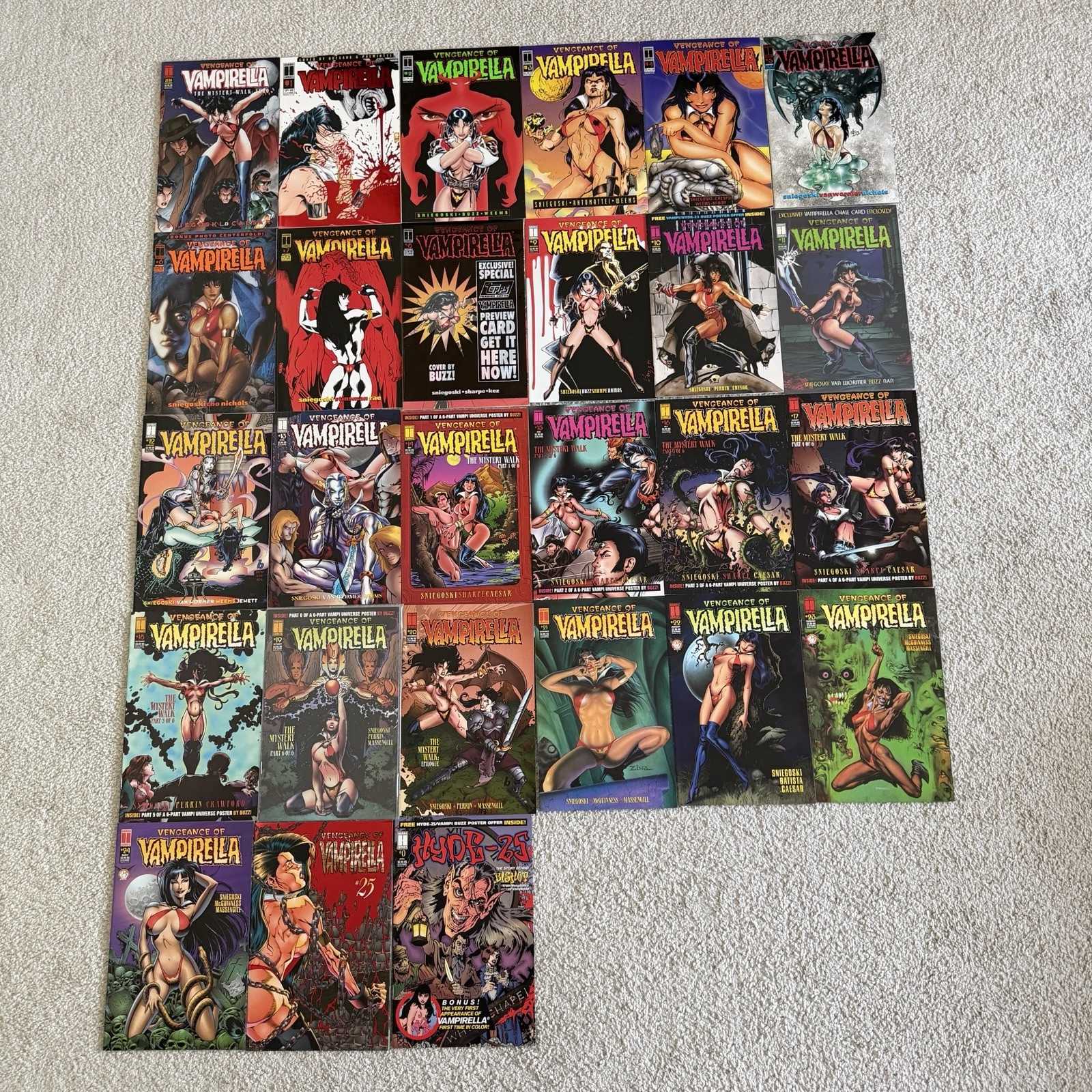Harris Comics VENGEANCE OF VAMPIRELLA #0 1-25 Complete Series + Extras Hyde-25
