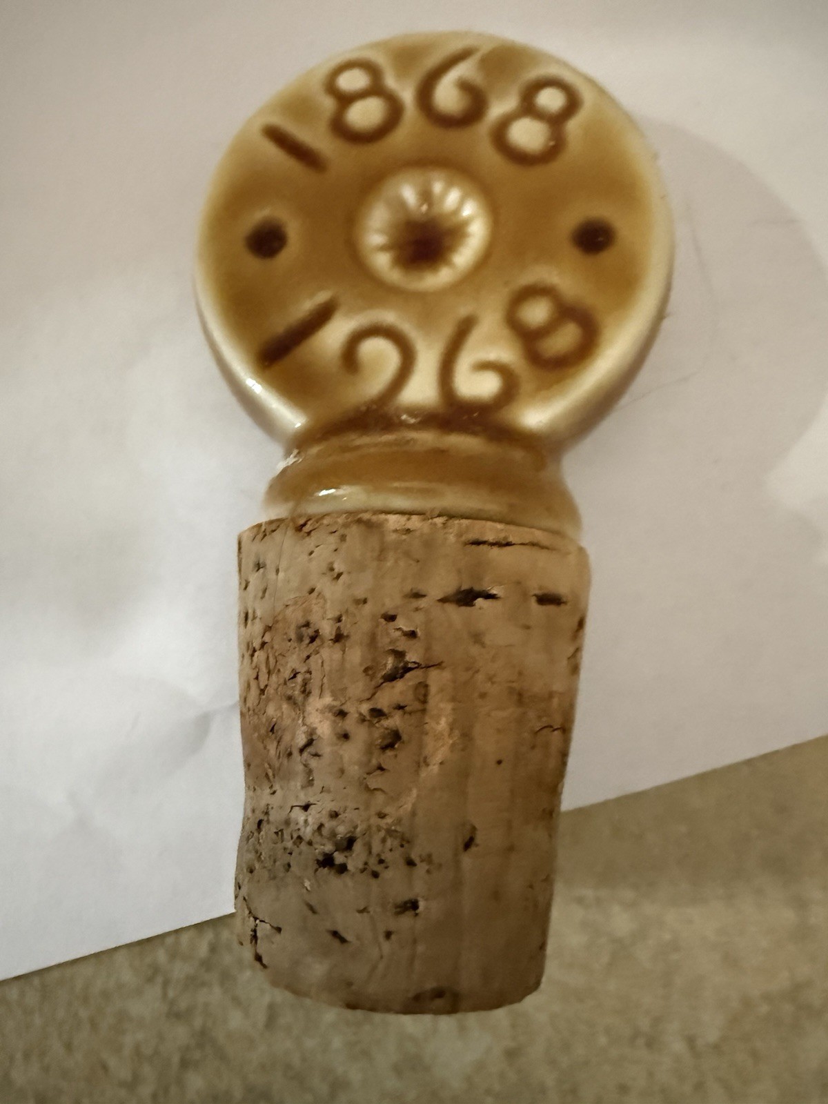 Vintage 1968 JIM BEAM Decanter Stopper BPOE ELKS CENTENNIAL 1868-1968